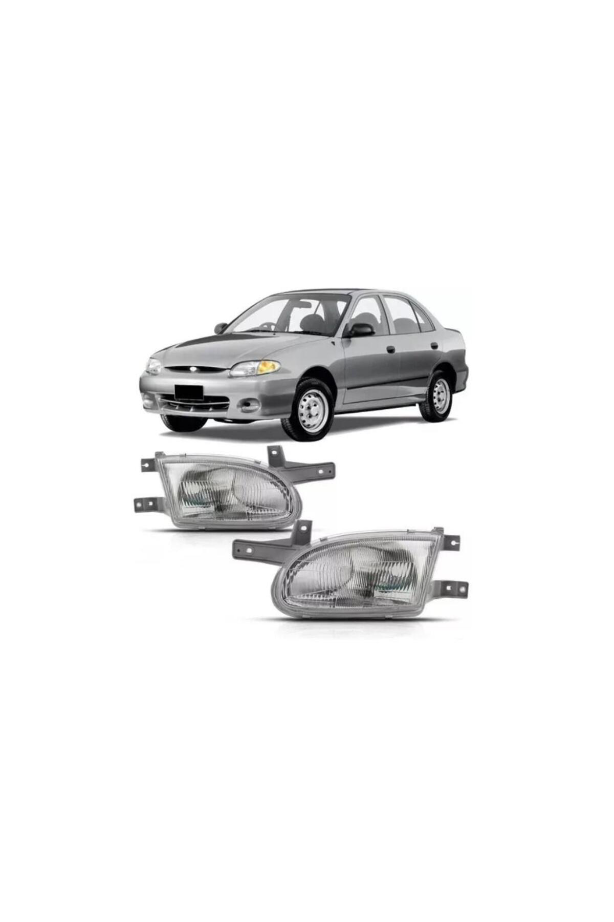 HYUNDAİ ACCENT YUMURTA KASA SAĞ + SOL ÖN FAR TAKIMI 1998--2000