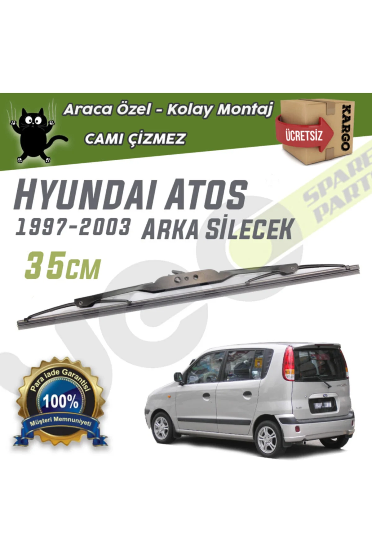 Hyundai Atos Arka Silecek 1997-2003 Wiperear