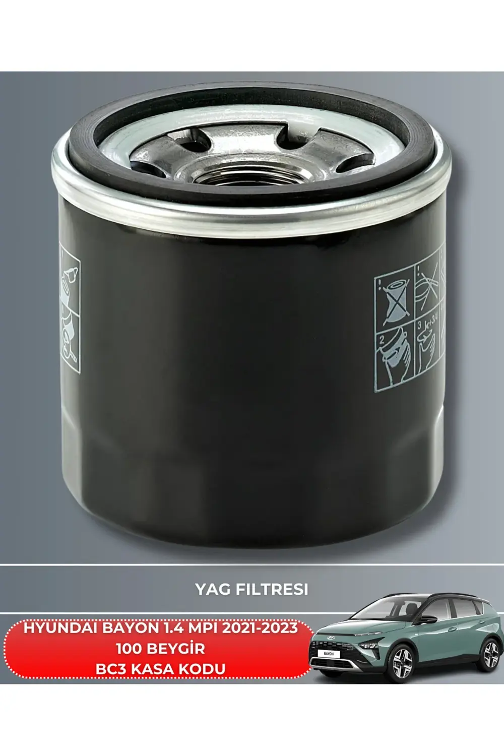 HYUNDAI BAYON 1.4 MPI 2021-2023 BAKIM SETİ+NETEX 0W20 4LT MOTOR Y