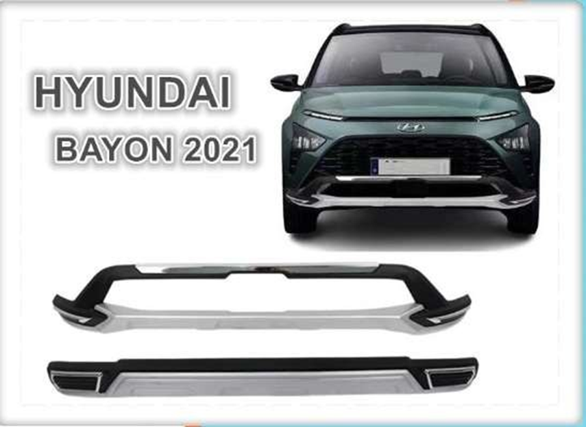 Hyundai Bayon Uyumlu 2021 Sonrası Ön Arka Tampon Koruma Difüzör P