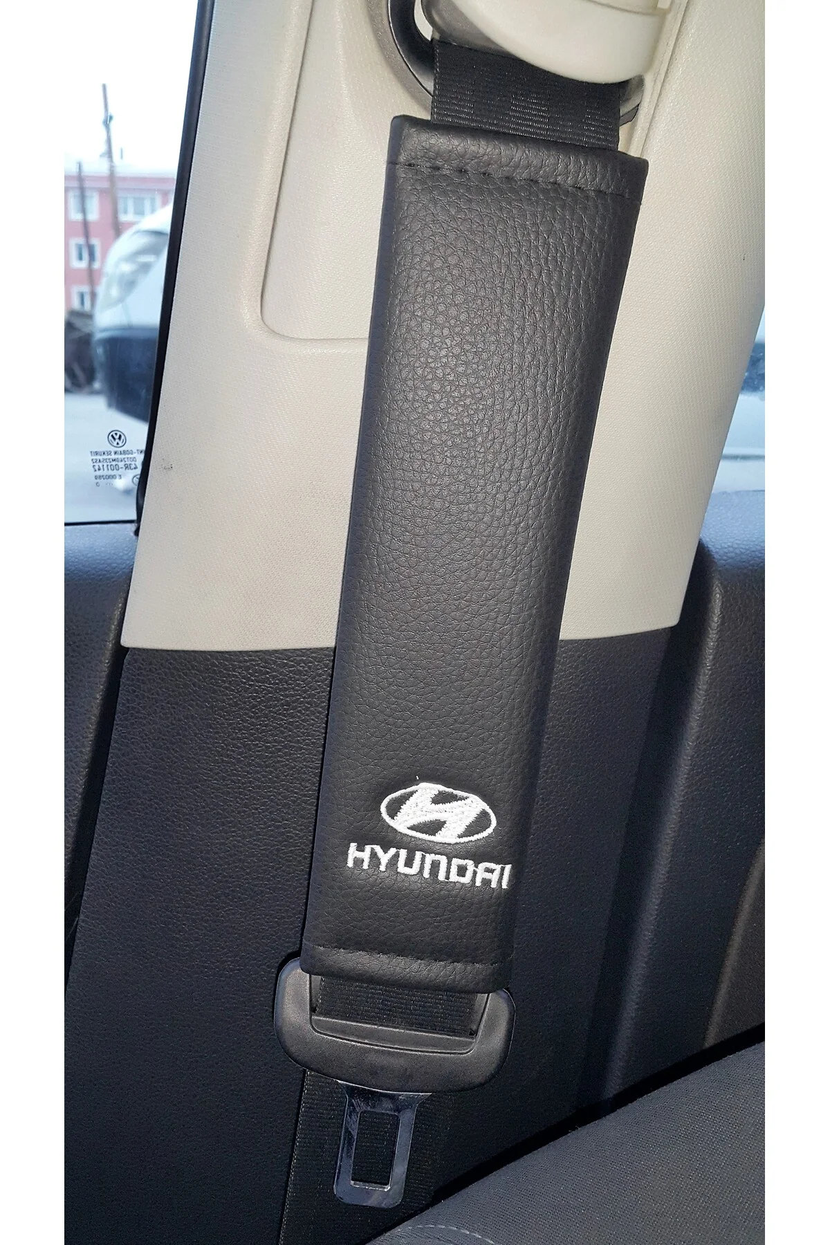HYUNDAİ DERİ EMNİYET KEMER KILIFI SİYAH İKİ ADET HYUNDAİ DERİ EMNİYET KEMER KILIFI SİYAH İKİ ADET - Görsel 2