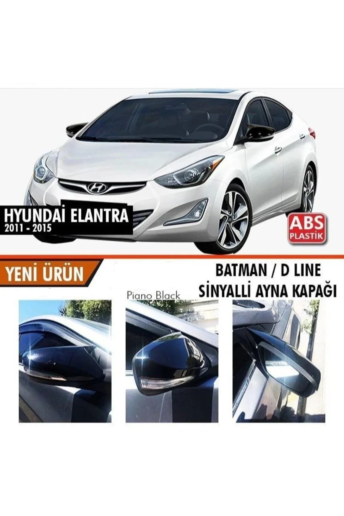 Hyundai Elantra 2011-2015 Uyumlu / D Lıne Sinyalli Ayna Kapağı Hyundai Elantra 2011-2015 Uyumlu / D Lıne Sinyalli Ayna Kapağı