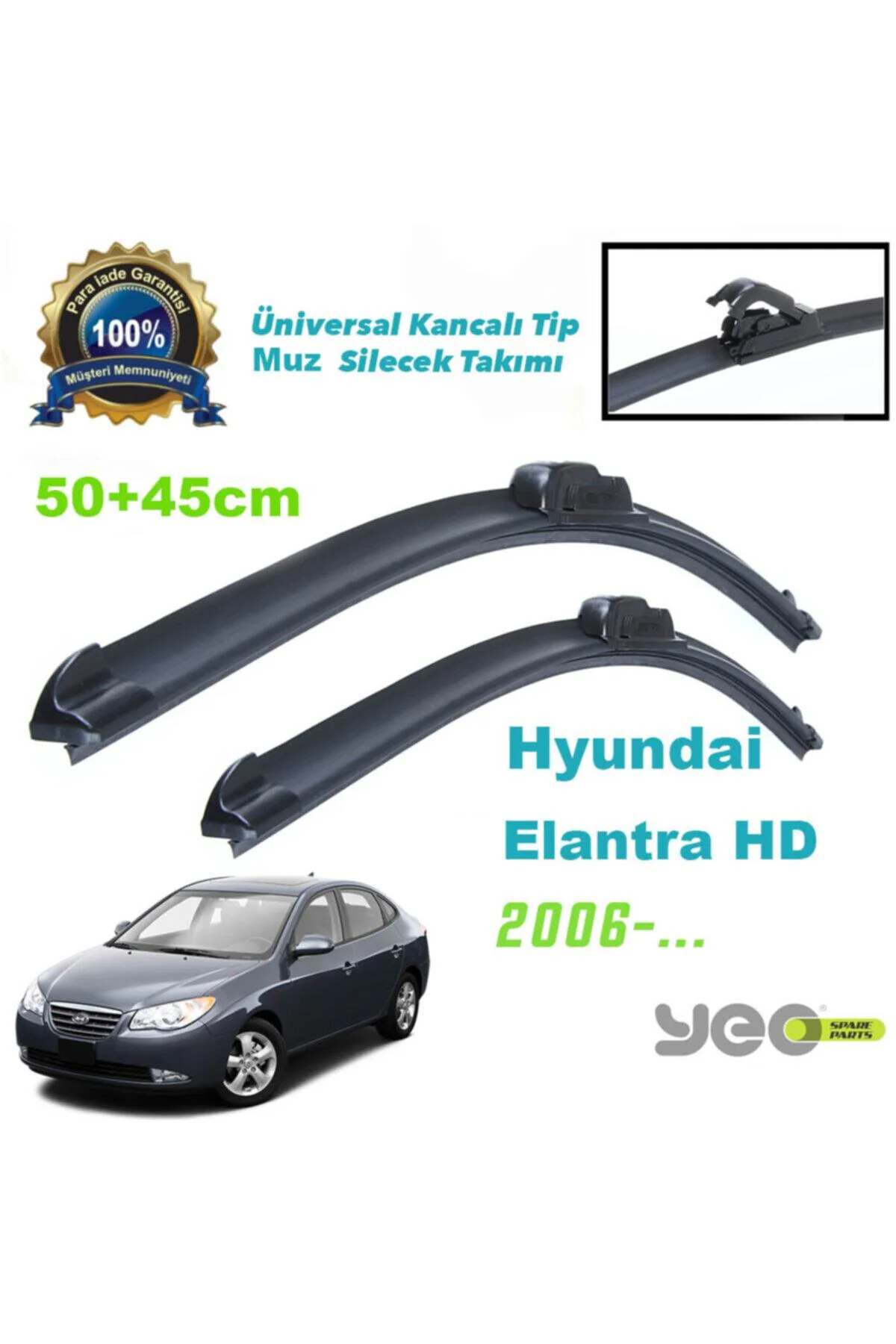 Hyundai Elantra Aeroflex Muz Silecek Takımı