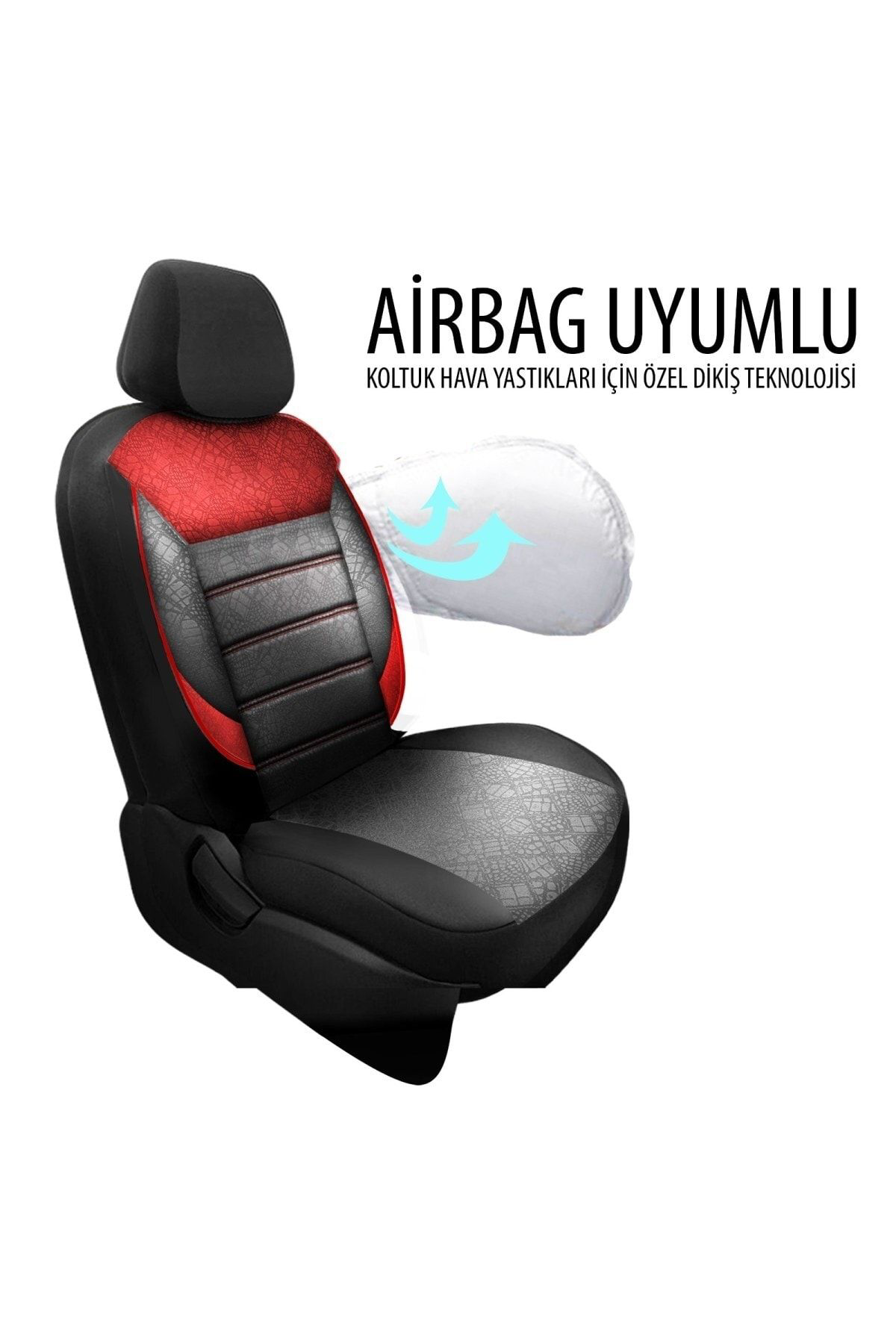 Hyundai Elantra Uyumlu Koltuk Kılıfı Scorpion - Kırmızı