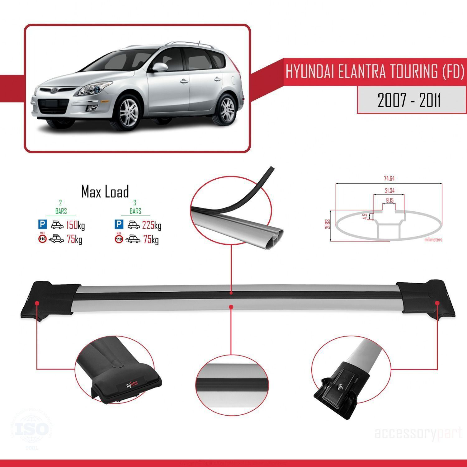 Hyundai Elantra Touring (FD) 2007-2011 Arası ile Uyumlu FLY Model
