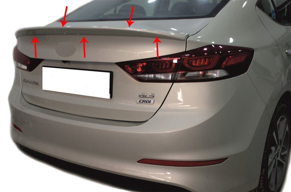 Hyundai Elantra Uyumlu 6 Spoiler Bagaj Gt Fiber 2016-2019