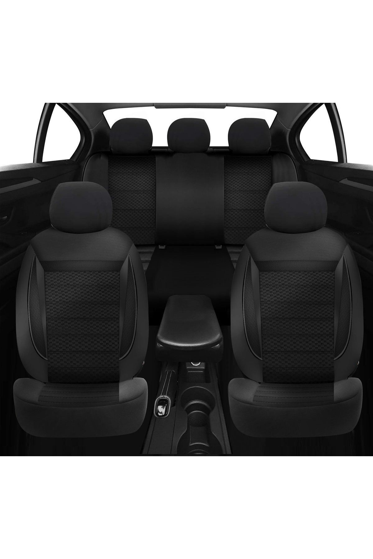 Hyundai Elantra Uyumlu Koltuk Kılıfı Enigma Serisi - Siyah