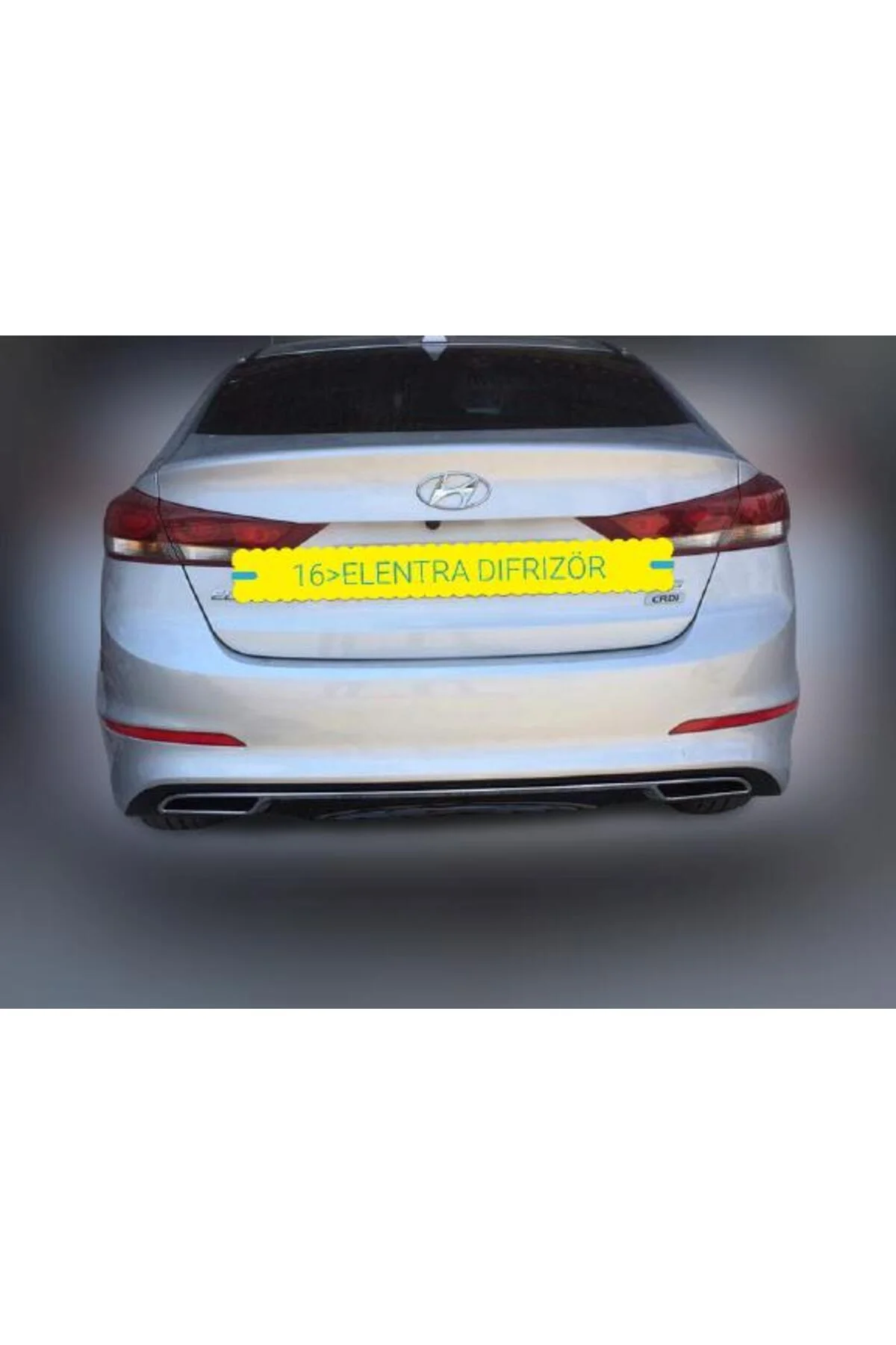 HYUNDAİ ELENTRA 2016-2019 ASTARLI SAĞDAN SOLA NİKELAJLI X DİFÜZÖR