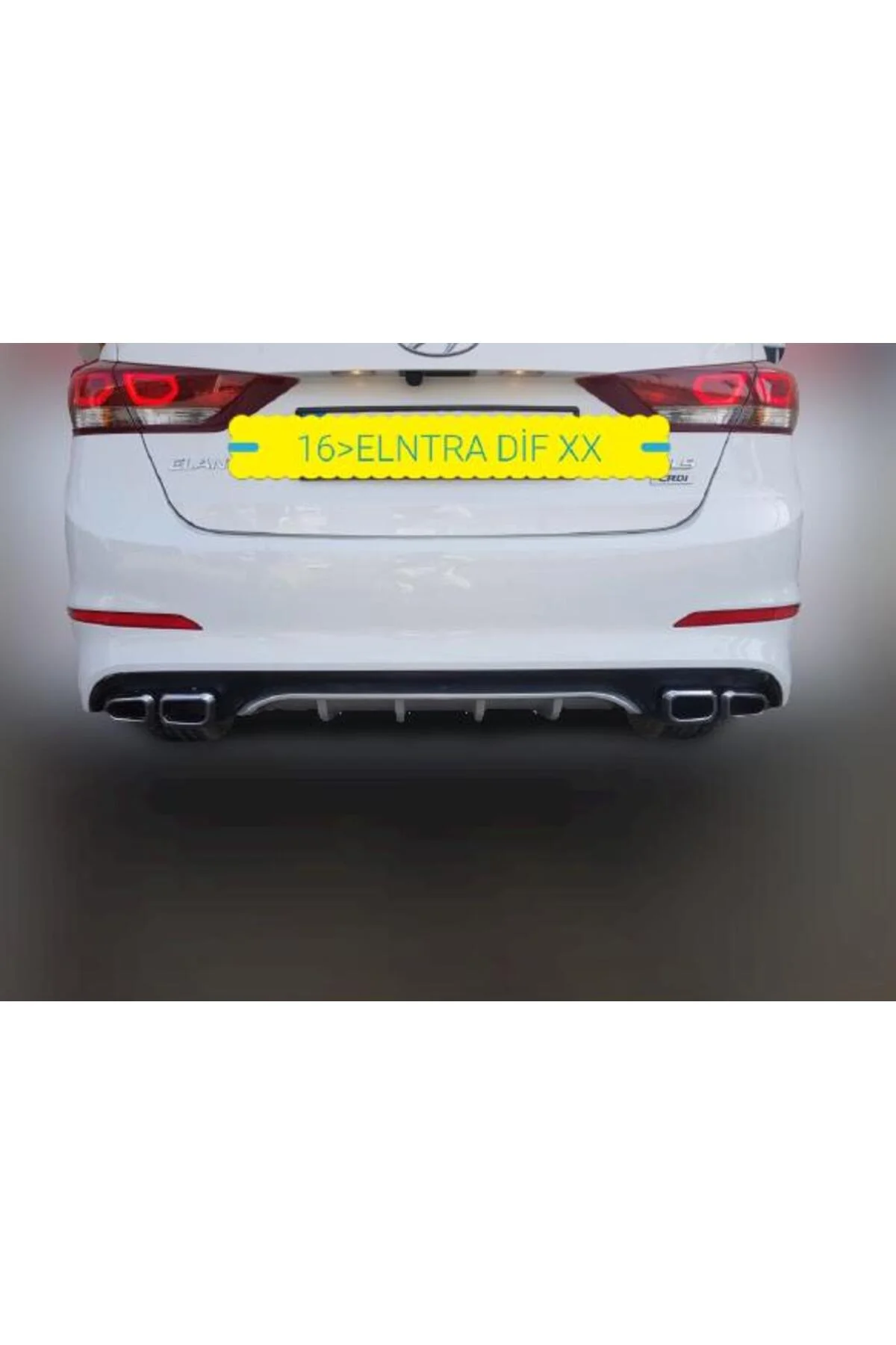 HYUNDAİ ELENTRA 2016-2019 ASTARLI EGZOZ UÇLU XX DİFÜZÖR HYUNDAİ ELENTRA 2016-2019 ASTARLI EGZOZ UÇLU XX DİFÜZÖR