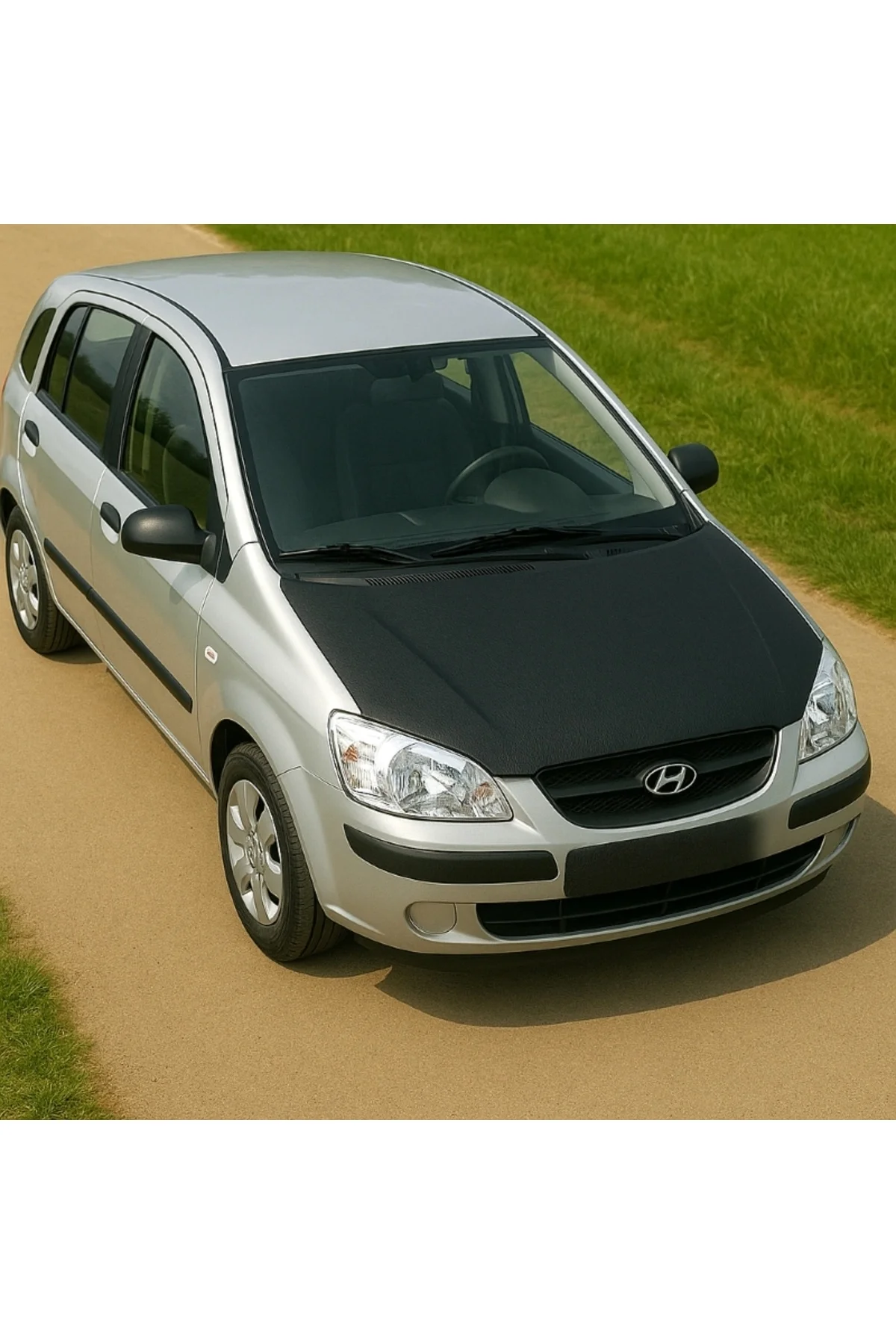 Hyundai Getz 2002–2011 Tam Kaput Maskesi – Suni Deri Koruma Kaplama - Görsel 2