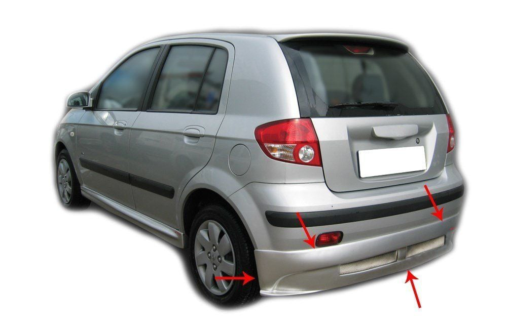 Hyundai Getz Uyumlu Arka Tampon Altı Telli Fiber 2002-2011