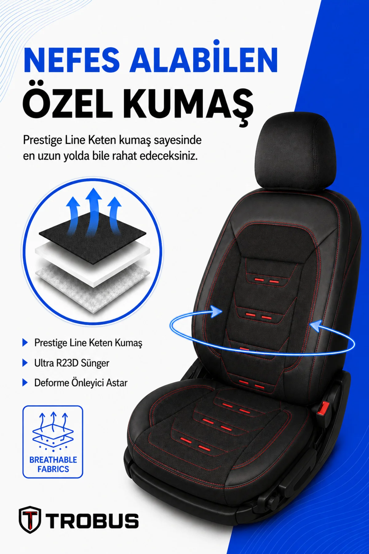 Hyundai H100 1994-2012 Uyumlu Prestige Line Keten Serisi Oto Koltuk Kılıfı Siyah Kırmızı Hyundai H100 1994-2012 Uyumlu Prestige Line Keten Serisi Oto Koltuk Kılıfı Siyah Kırmızı