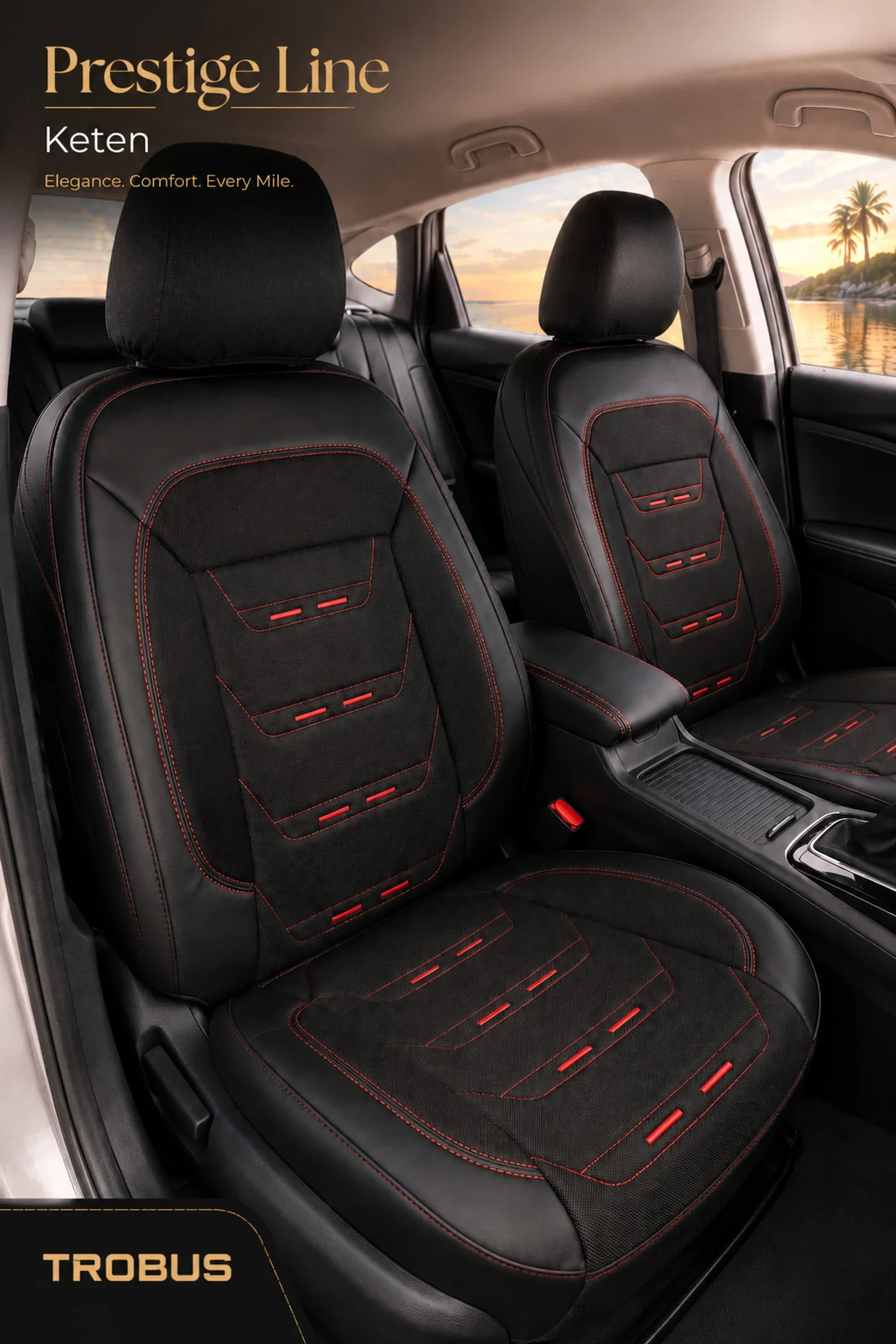 Hyundai H100 1994-2012 Uyumlu Prestige Line Keten Serisi Oto Koltuk Kılıfı Siyah Kırmızı Hyundai H100 1994-2012 Uyumlu Prestige Line Keten Serisi Oto Koltuk Kılıfı Siyah Kırmızı