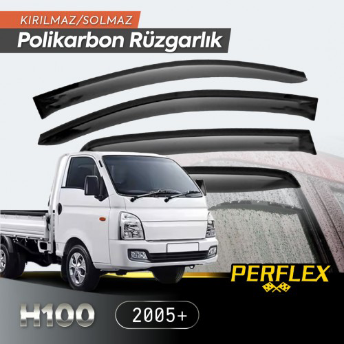 Woody Sofia Hyundai H100 Kamyonet 2005+ Cam Rüzgarlığı V2 Mugen