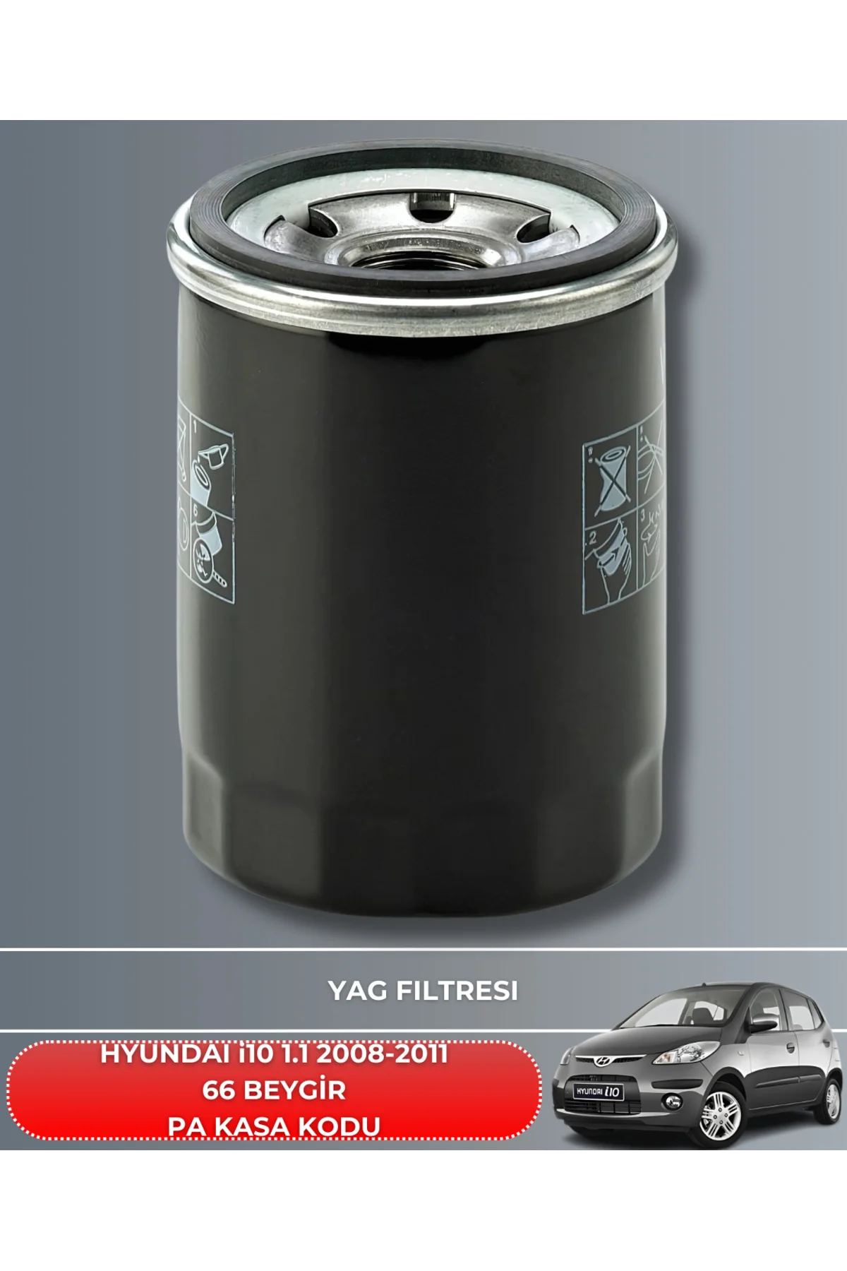 HYUNDAI i10 1.1 2008-2009-2010-2011 66 BEYGİR HAVA YAĞ POLEN FİLT