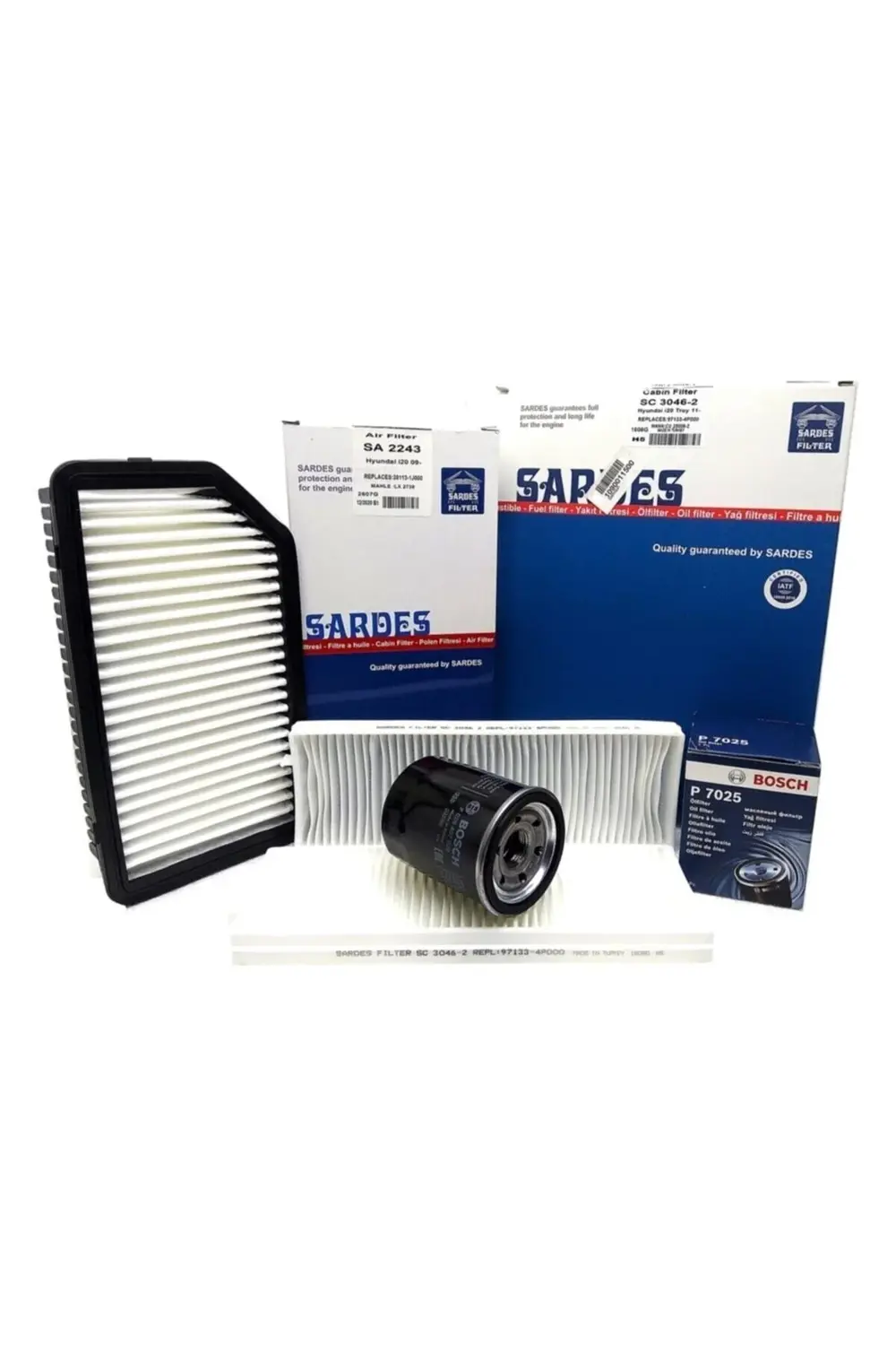 Hyundai I20 1.2 Benzinli Filtre Bakım Seti 2009-2014 Uyumlu