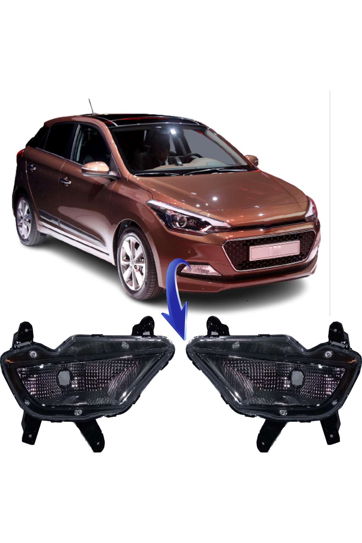 Hyundai I20 Sis Lambasu Ledsiz Far uyumlu 2015-2017 Modeller Aras