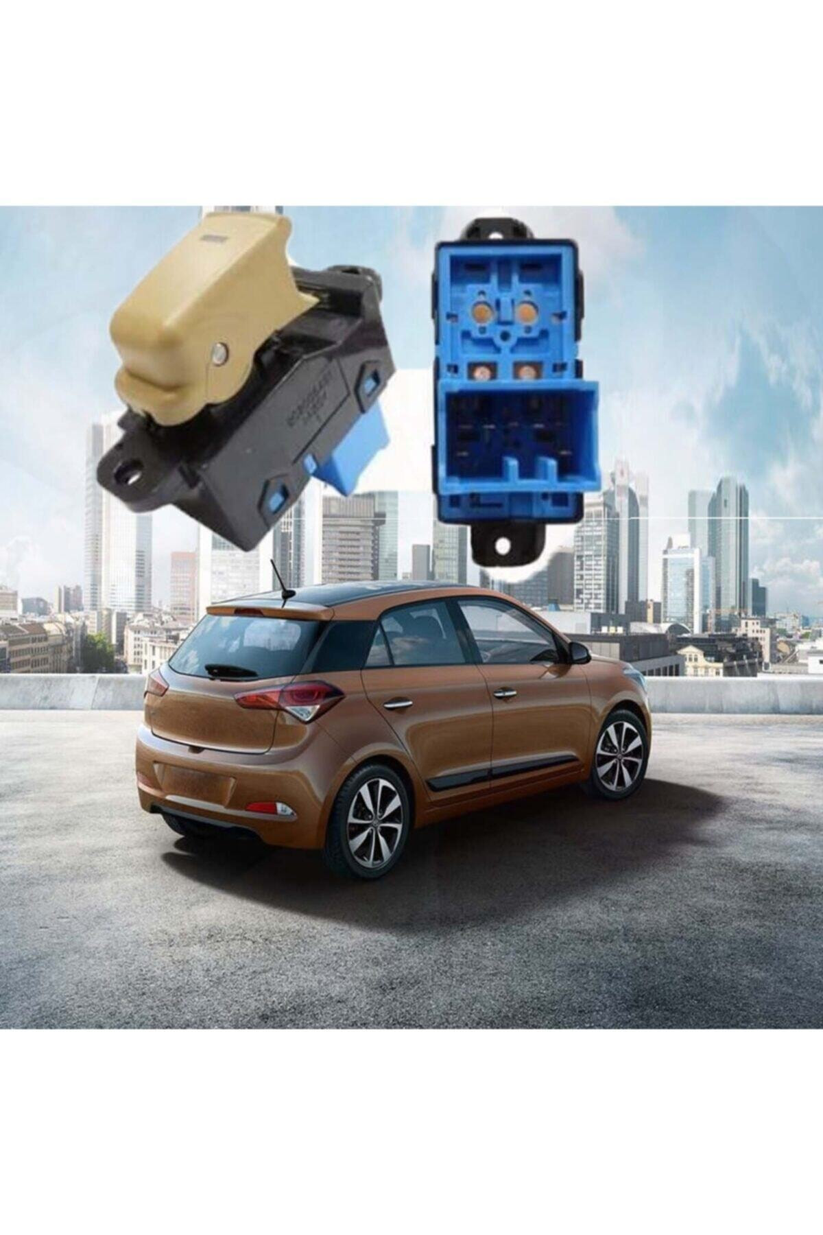 Maxtell Hyundai İ20 Tekli Cam Açma Düğmesi Anahtarı Bej 2014--2019