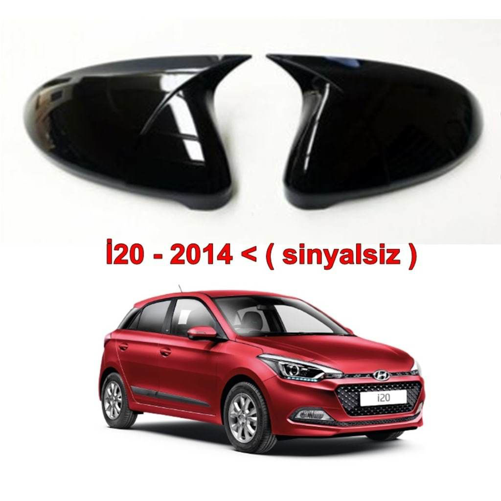 Hyundai İ20 Uyumlu 2014-2018 Sinyalsiz Batman Yarasa Ayna Kapağı 
