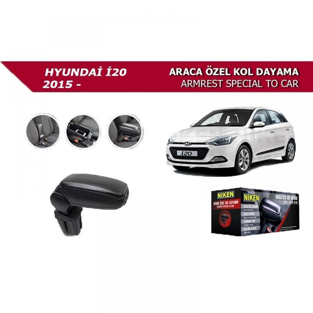 Hyundai İ20 Uyumlu -2015 Araca Özel Kol Dayama Siyah Niken Parça Hyundai İ20 Uyumlu -2015 Araca Özel Kol Dayama Siyah Niken Parça