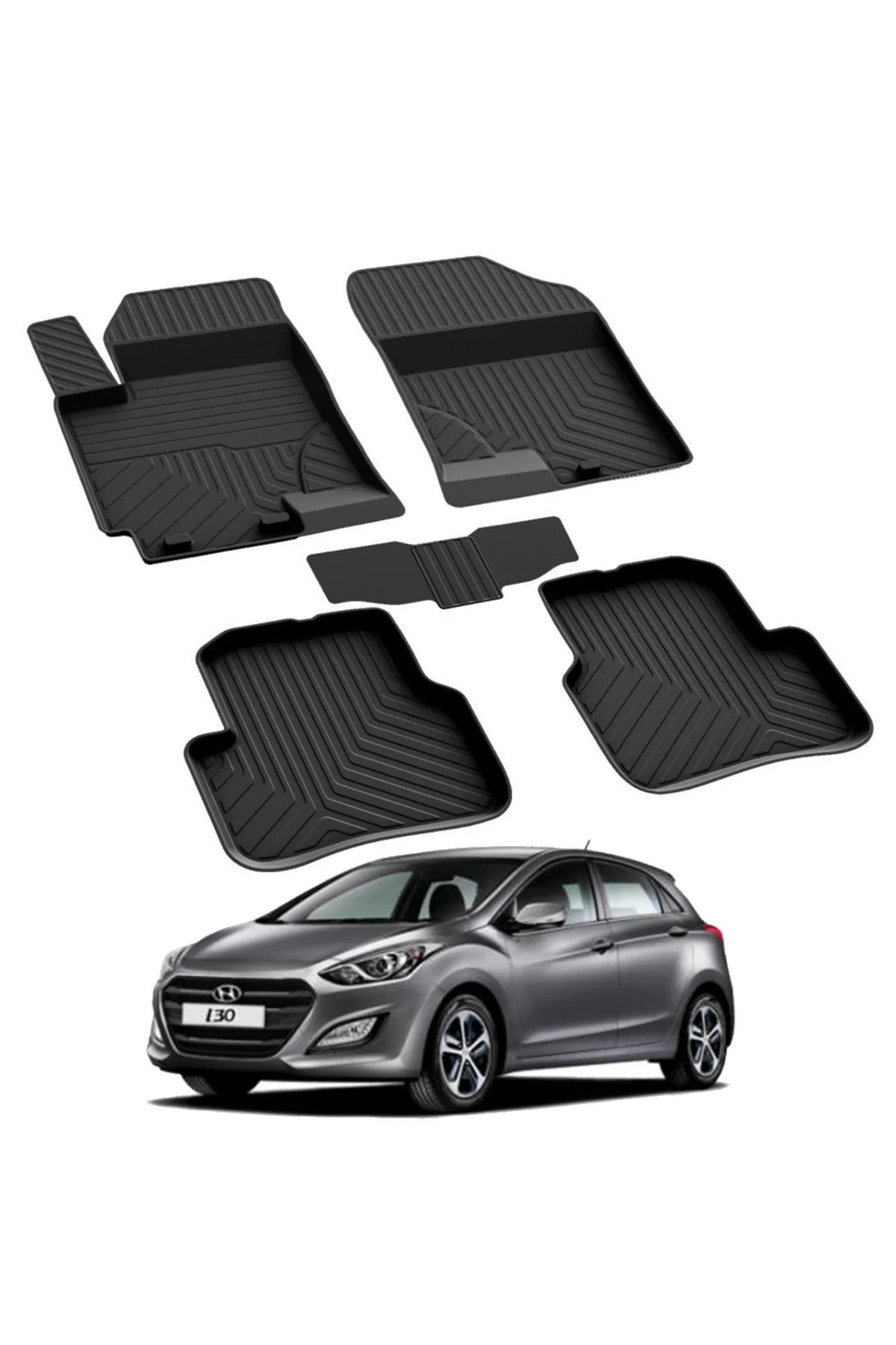 HYUNDAİ İ30 2016-2024 Model Yılları İçin Uyumlu Yeo 4D Havuzlu Paspas Takımı