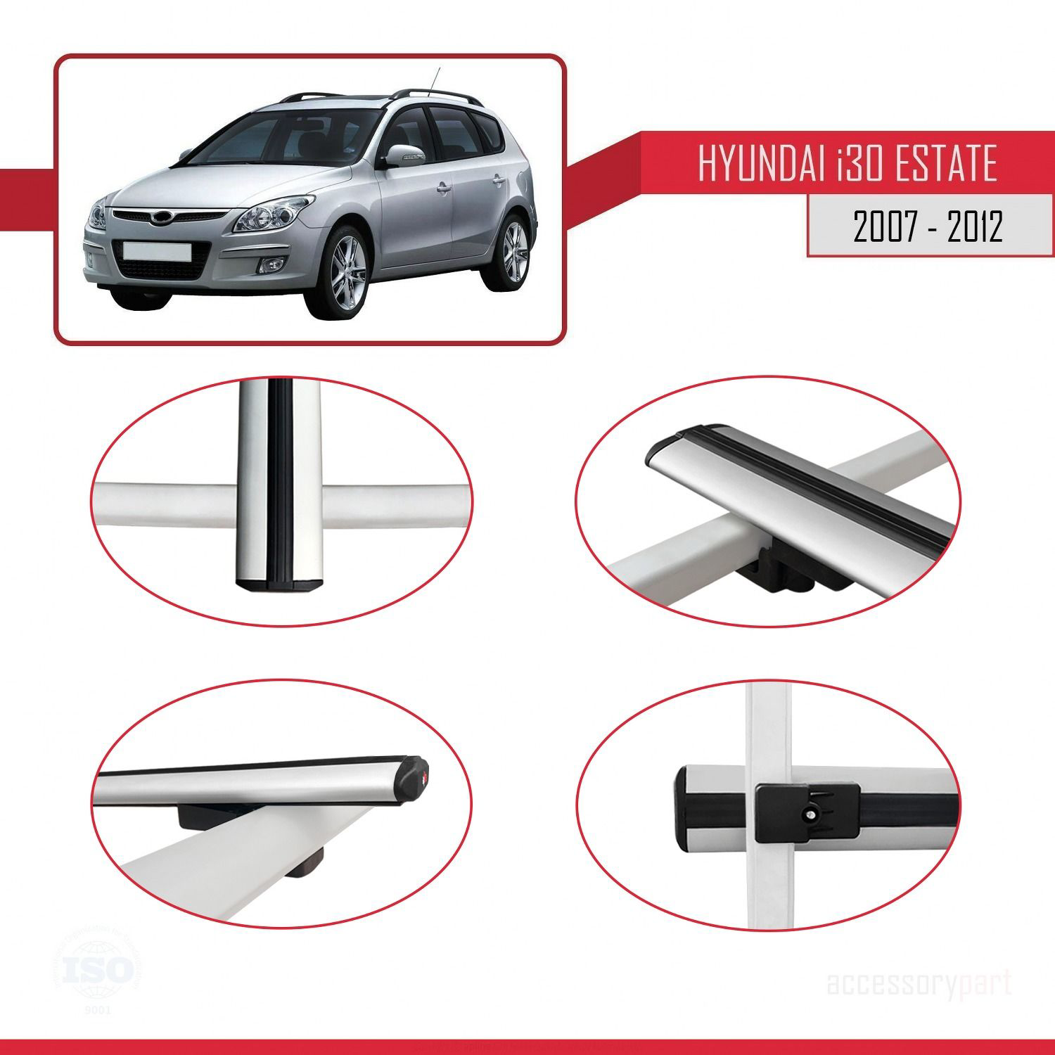 Hyundai İ30 ESTATE 2007-2012 Arası ile uyumlu Basic Model Ara Atk