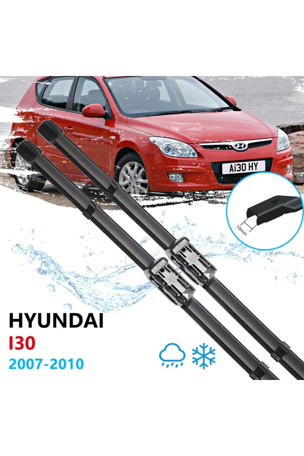 Hyundai I30 Ön Cam Muz Silecek Takımı 2007--2010