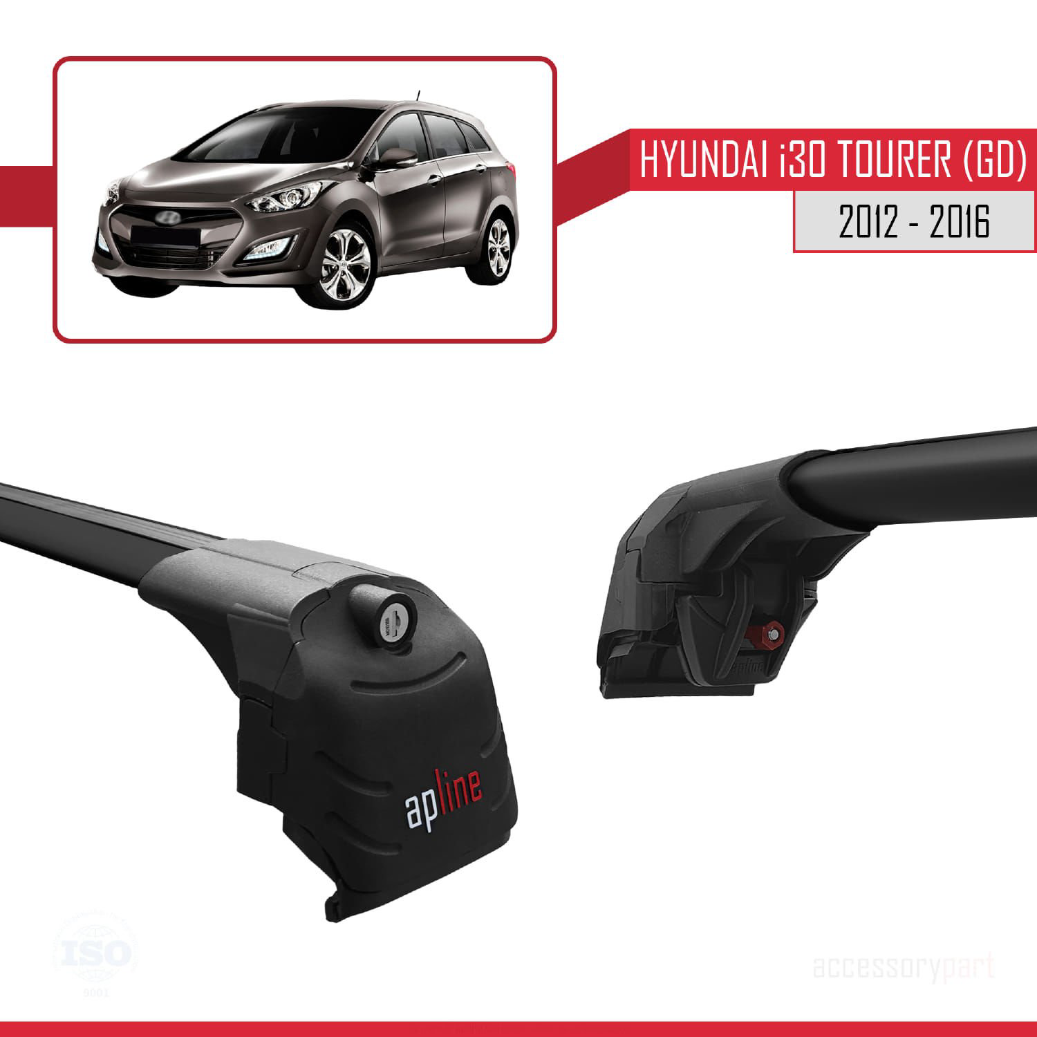Hyundai i30 Tourer (GD) 2012-2016 Arası ile uyumlu ACE-2 Ara Atkı