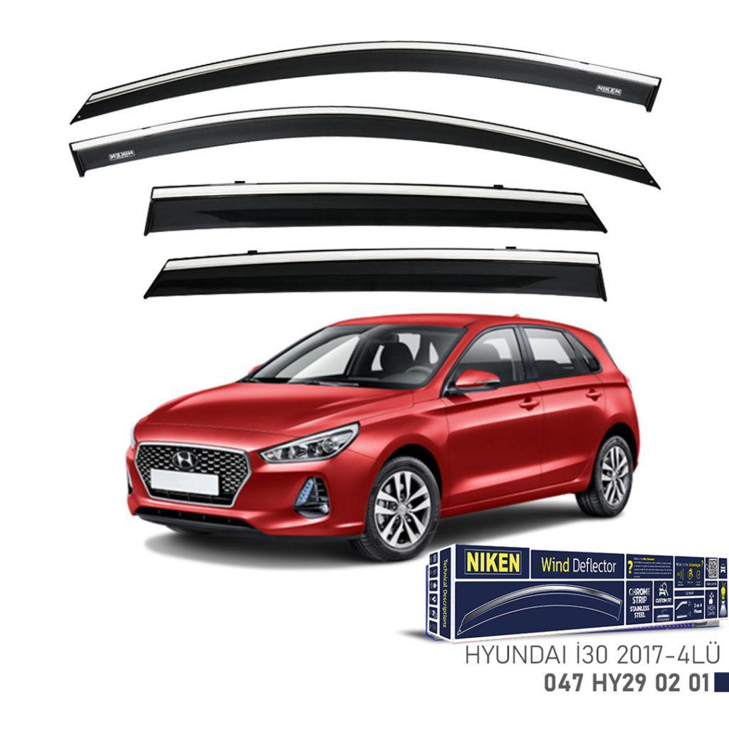 Drs Tuning Hyundai İ30 Uyumlu Yeni Kasa 2017-2018 Kromlu Cam Rüzgarliği Nike