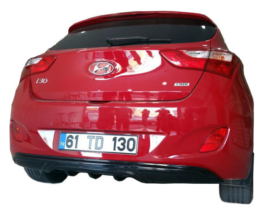 Hyundai İ30 Uyumlu (2011-2016) Arka Tampon Eki - Difüzör (Plastik