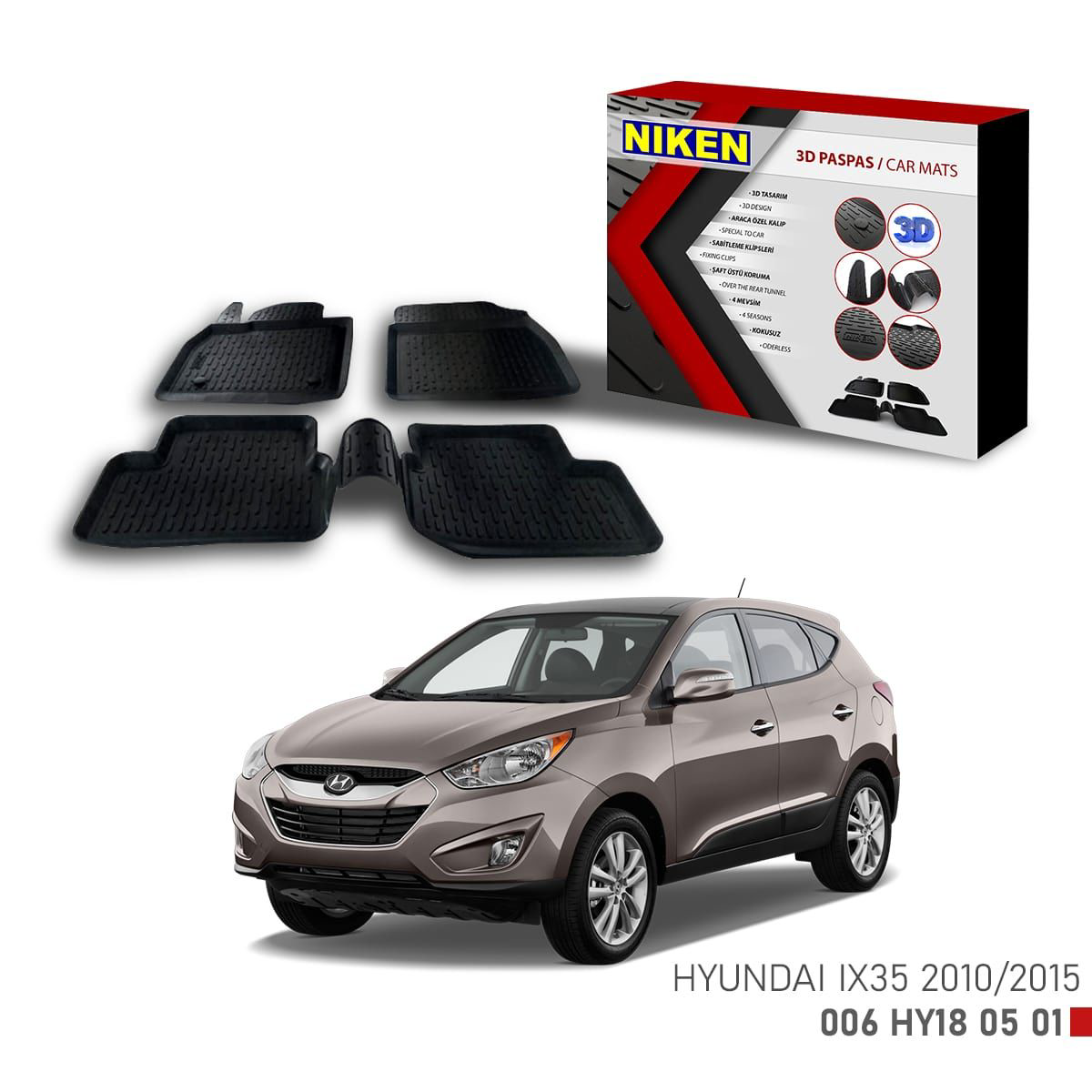Hyundai Ix35 2010-2015 için Uyumlu 3D Paspas Fiyatı, Yorumları ve Özellikleri