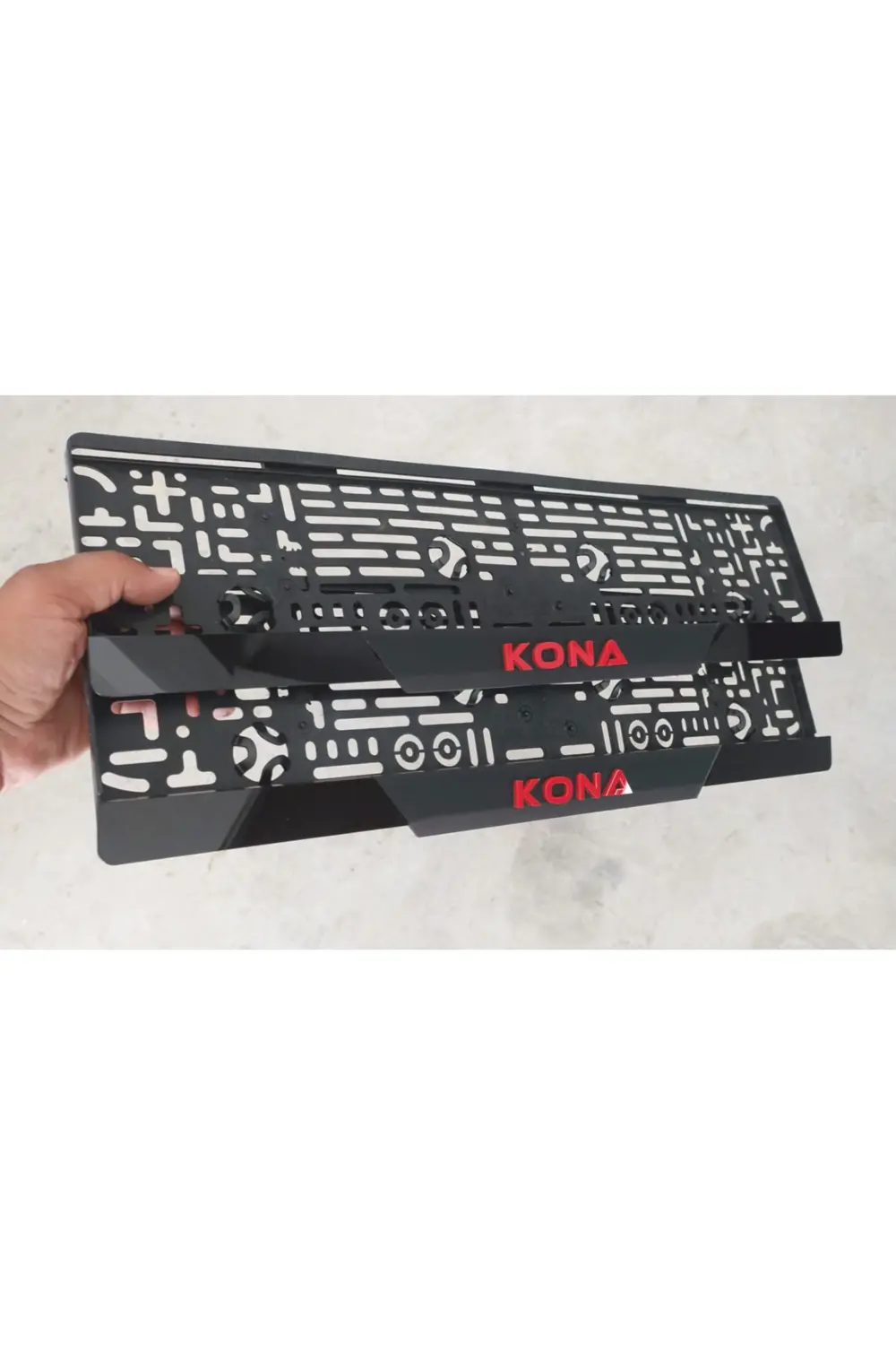 Hyundaı Kona Uyumlu Kabartma Yazılı Takmatik Mat Pleksi Plakalık Hyundaı Kona Uyumlu Kabartma Yazılı Takmatik Mat Pleksi Plakalık