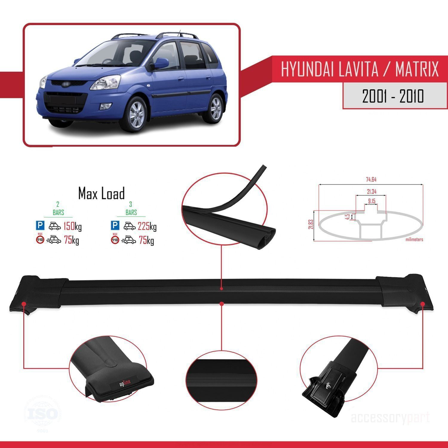 Hyundai Lavita / Matrix (FC) 2001-2010 Arası ile uyumlu FLY Model