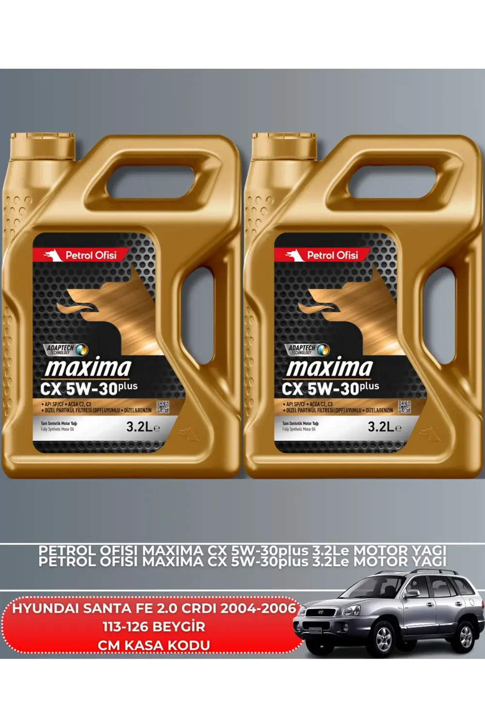 HYUNDAI SANTA FE 2.0 CRDI 2004-2005-2006 113-126 BEYGİR BAKIM SET