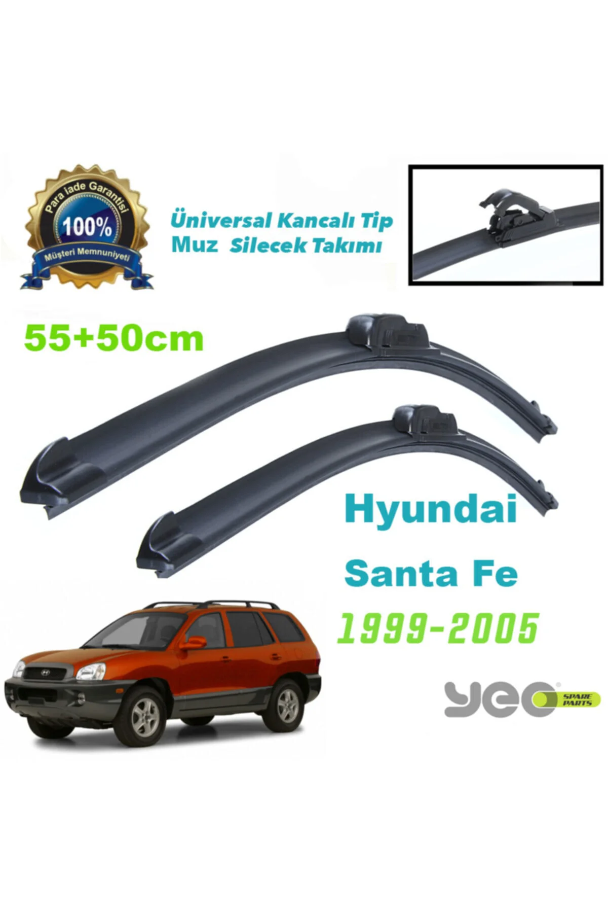 Hyundai Santa Fe Aeroflex Muz Silecek Takımı