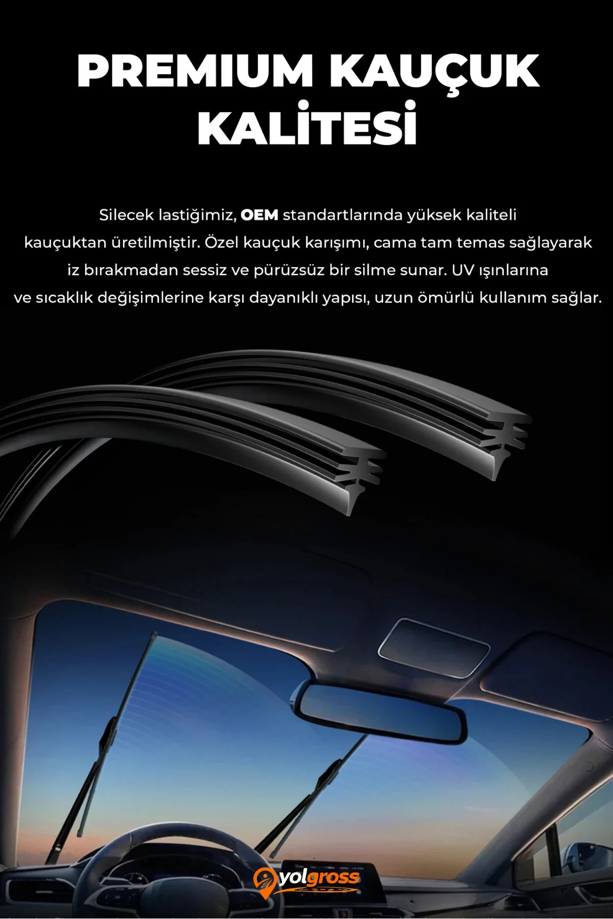 Hyundai Santa FE Ön Cam Silecek Seti 2018-2023 Premium Araca Özel 65-40 Cm A+ Kalite