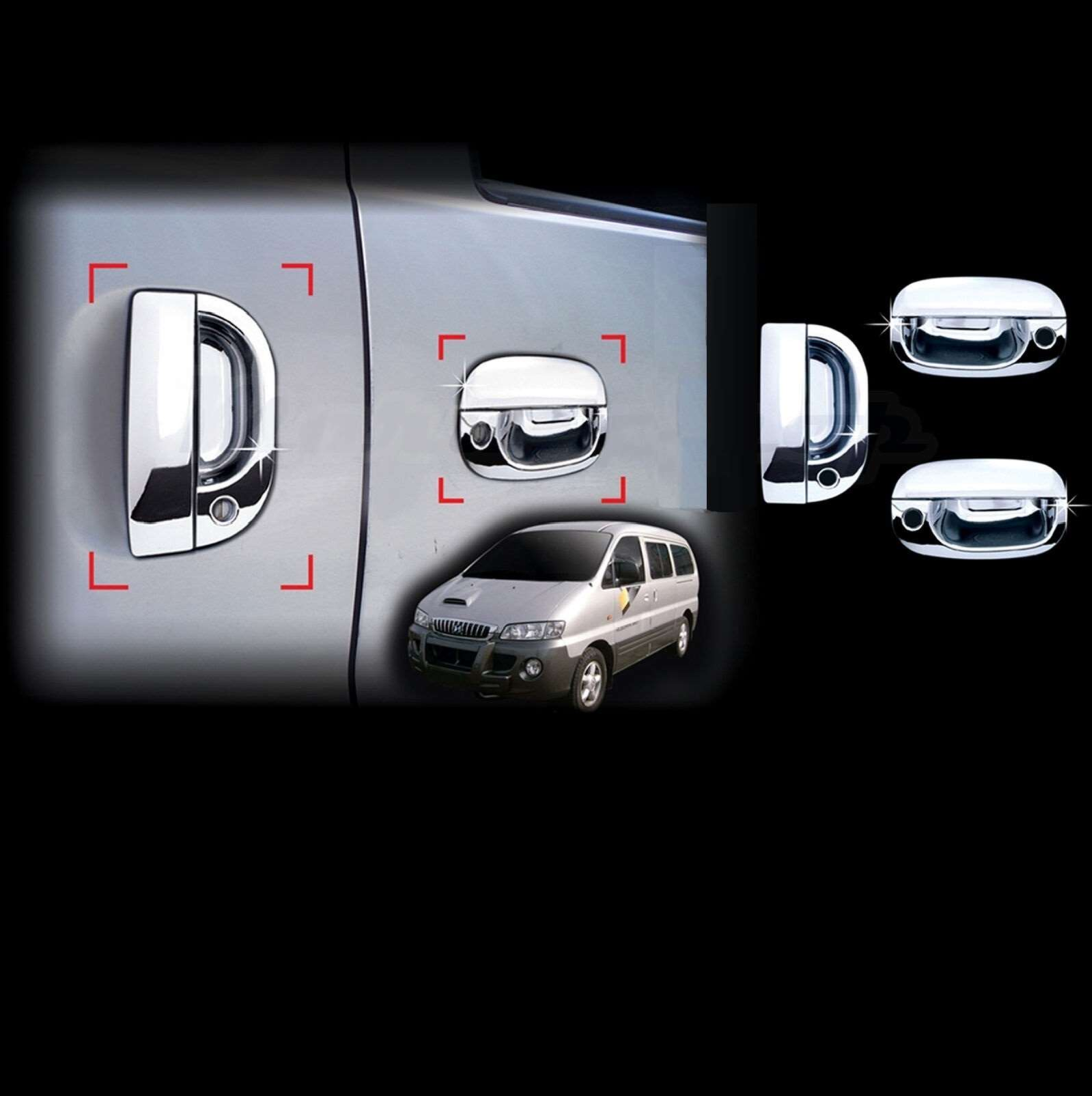 Drs Tuning Hyundai Starex Uyumlu 1997 2007 Kapı Kolu Abs Krom Parça