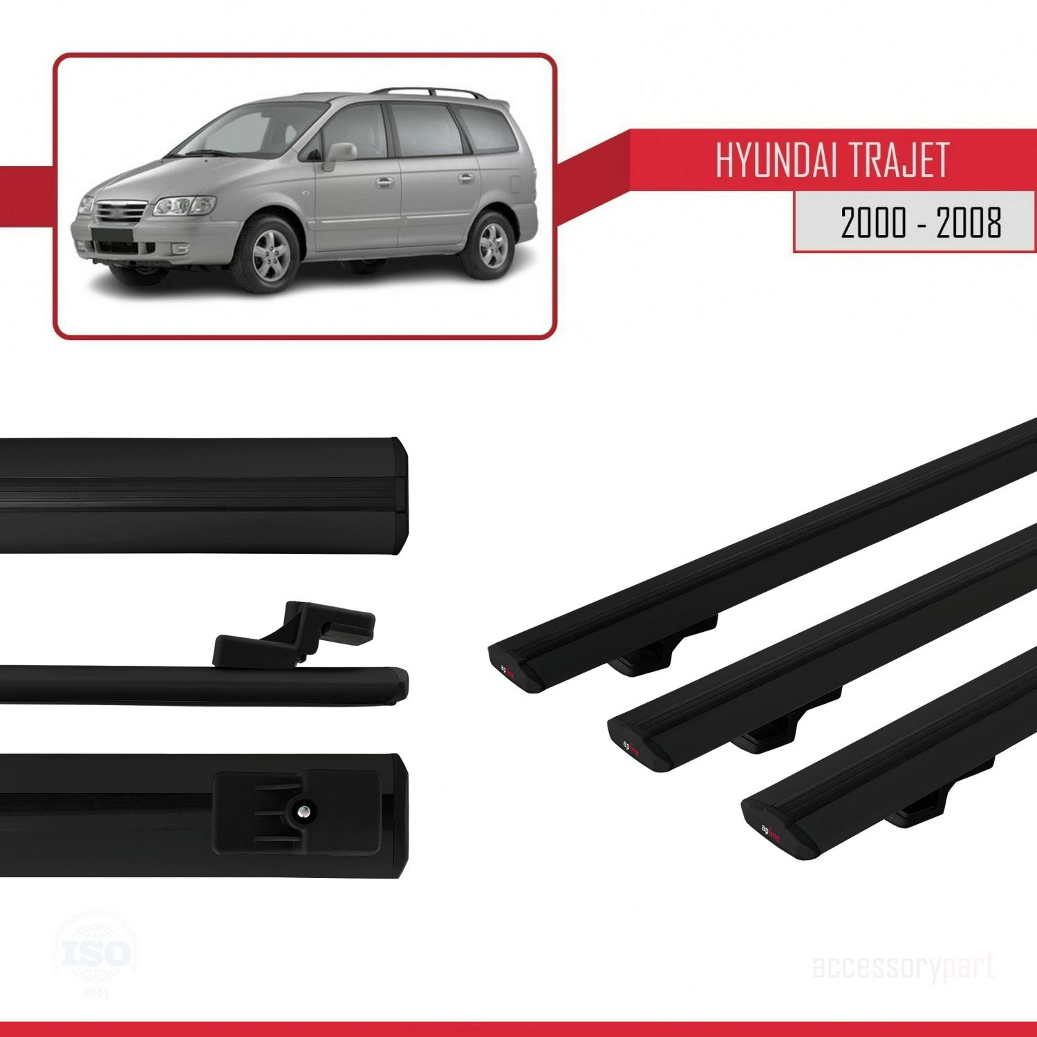 Hyundai Trajet 2000-2008 Arası ile uyumlu Basic Model Ara Atkı Ta