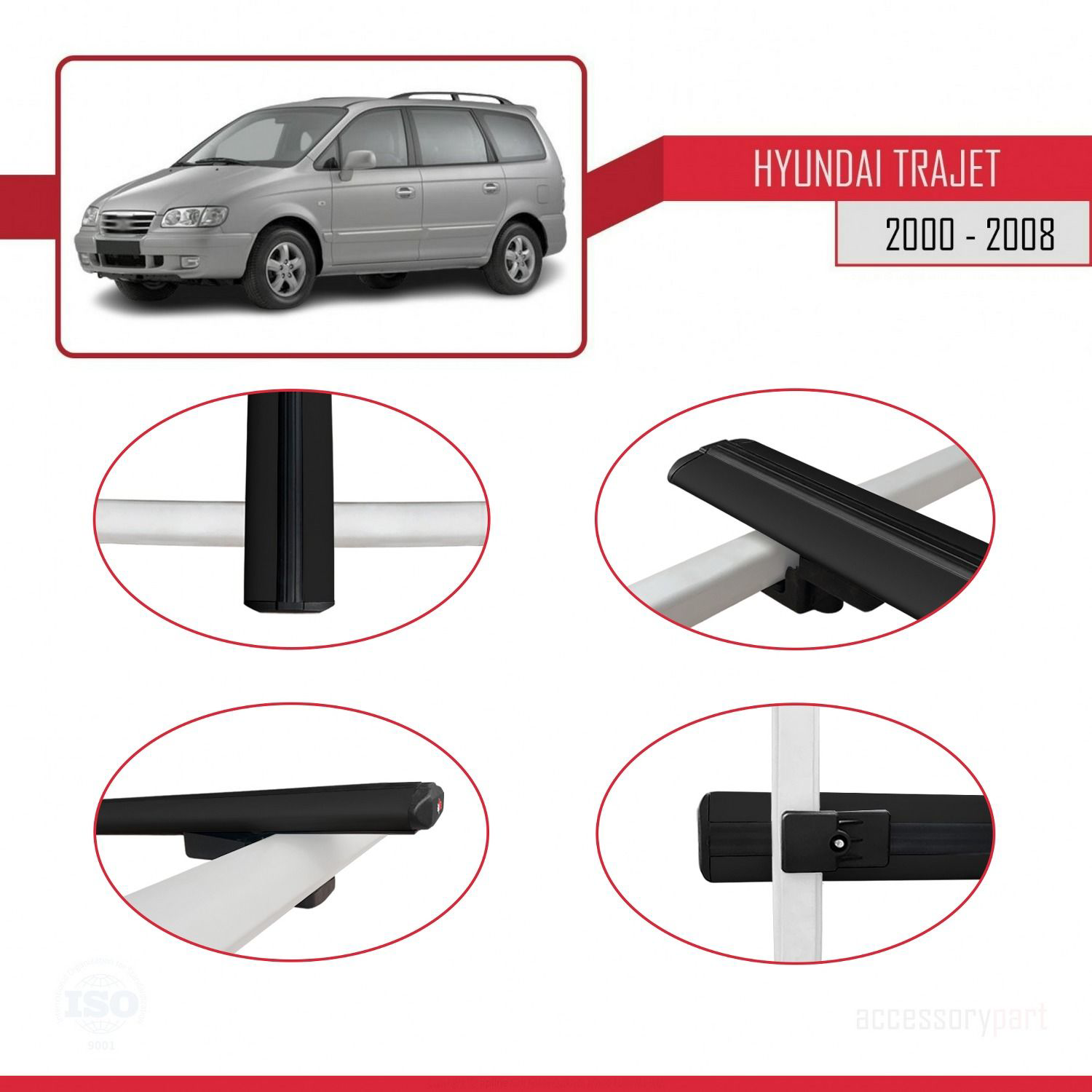 Hyundai Trajet 2000-2008 Arası ile uyumlu Basic Model Ara Atkı Ta