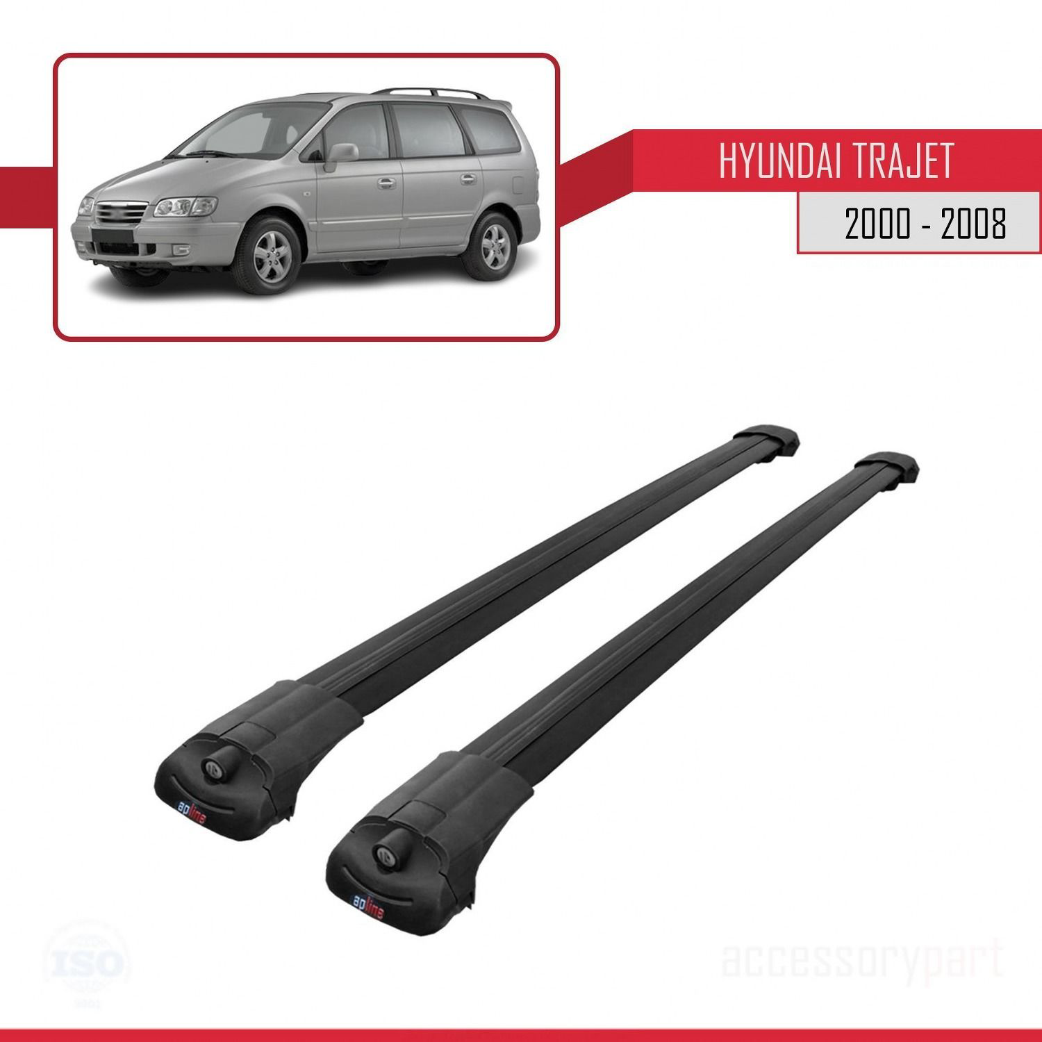 Hyundai Trajet 2000-2008 Arası ile uyumlu ACE-1 Ara Atkı Tavan Ba