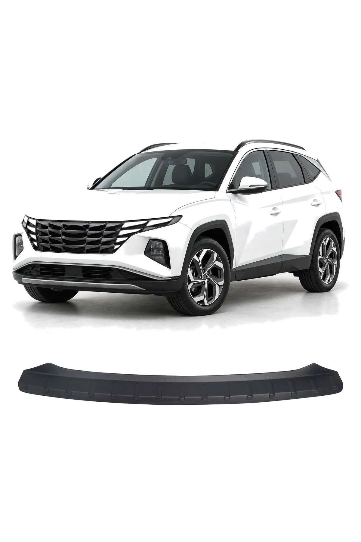 Hyundai Tucson 2021 ve Sonrası Uyumlu Arka Tampon Eşiği Koruma ABS Parlak Siyah Hyundai Tucson 2021 ve Sonrası Uyumlu Arka Tampon Eşiği Koruma ABS Parlak Siyah