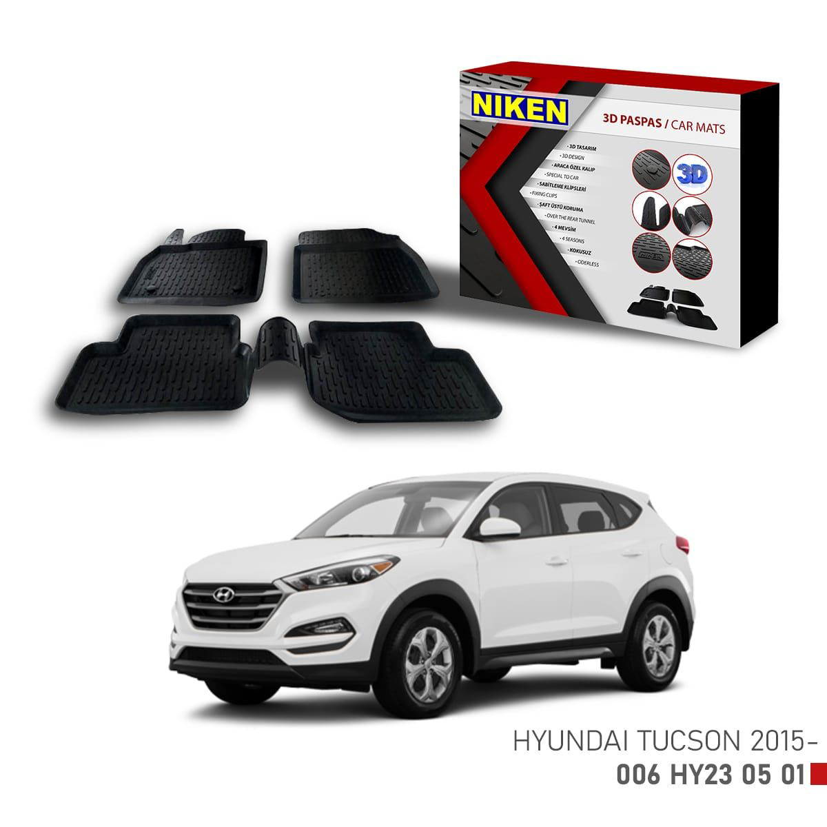 Hyundai Tucson -2015 için Uyumlu 3D Paspas Fiyatı, Yorumları ve Özellikleri