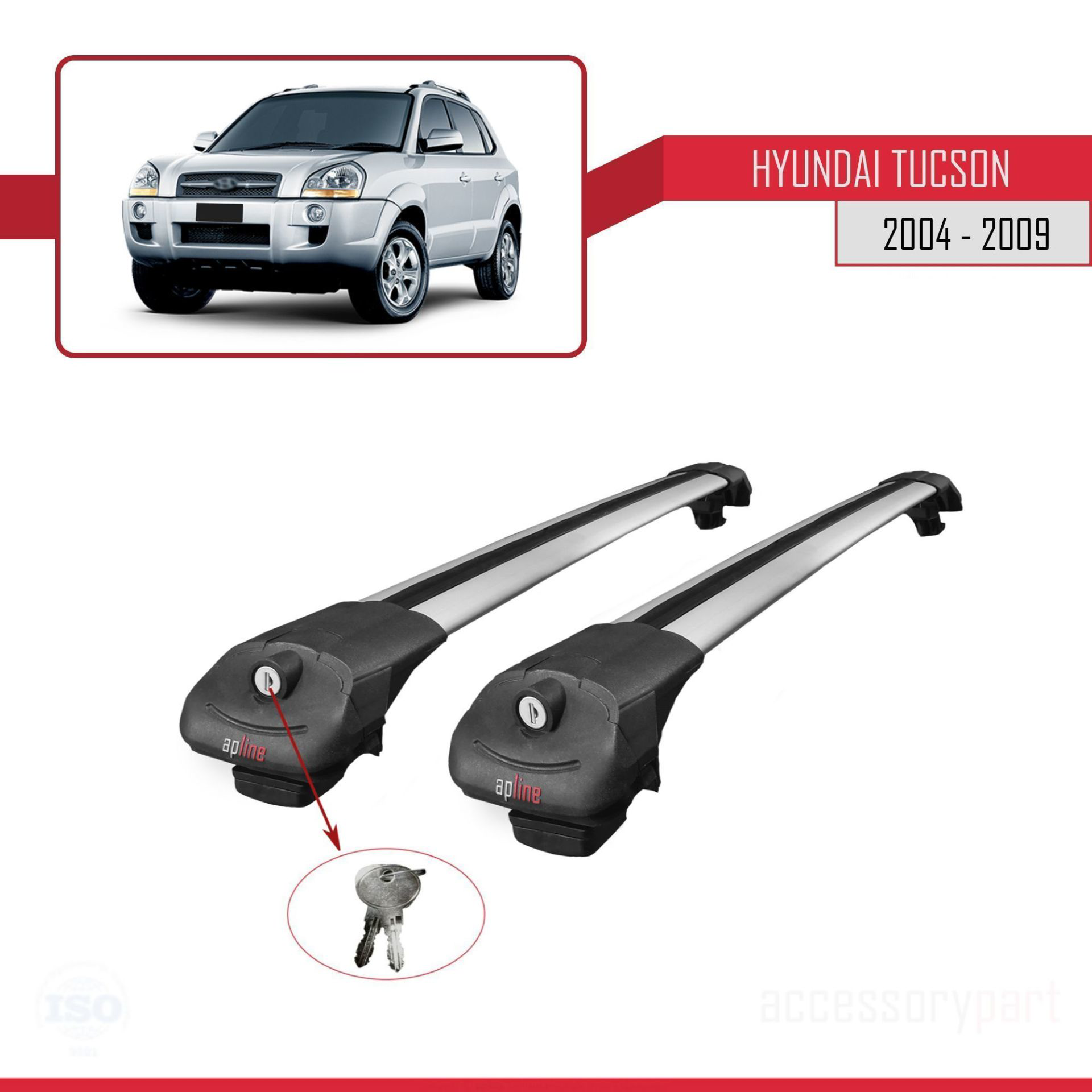 Hyundai Tucson (JM) 2004-2009 Arası ile uyumlu ACE-1 Ara Atkı Tav