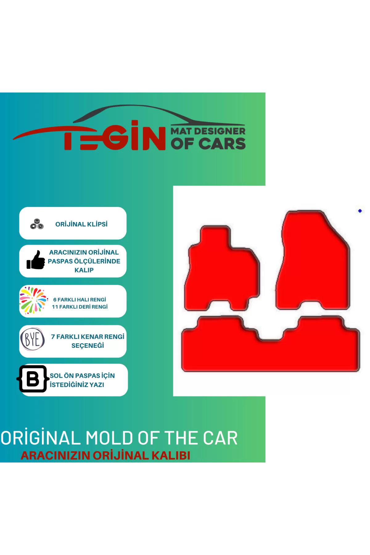 Hyundai Tucson 2004-2009 Prime Bej Halı Sarı Kenar Halı Paspas