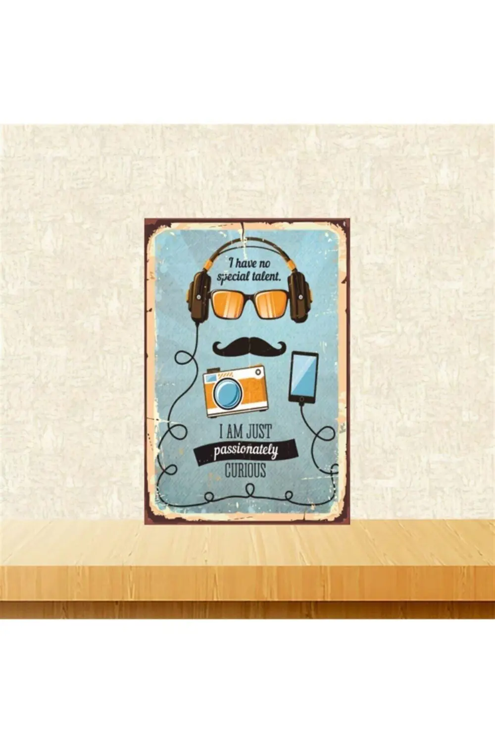 I Have No Special Talent 20-30 Cm Retro Ahşap Tablo Tkfx3420