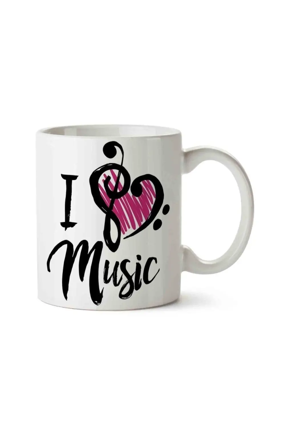 I Love Music Porselen Kupa Bardak