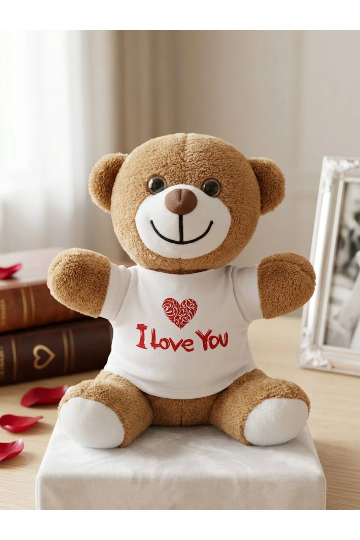 I love you Baskılı Tişörtlü Kahverengi Ayıcık Fiyatı, Yorumları ve Özellikleri