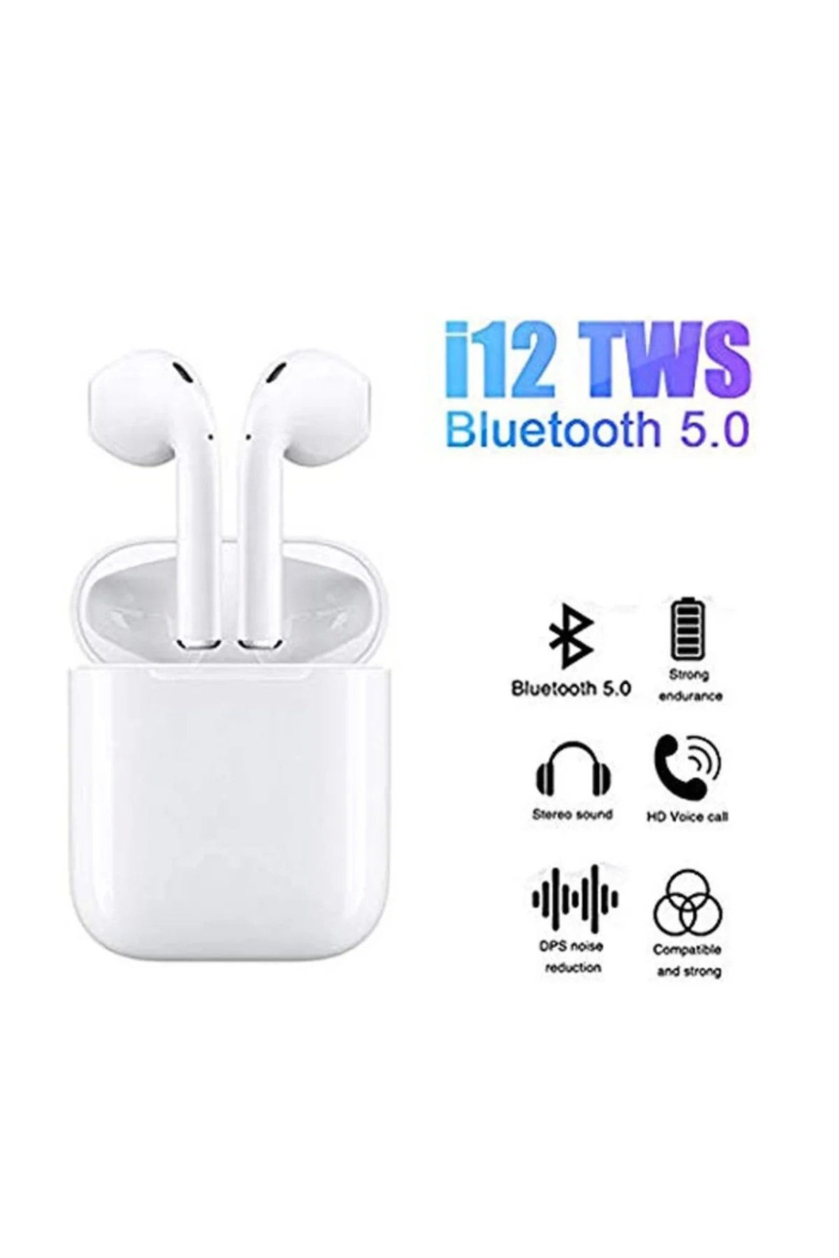 İ12 Wireless Air Bluetooth Kablosuz Kulaklık ( Lisinya )