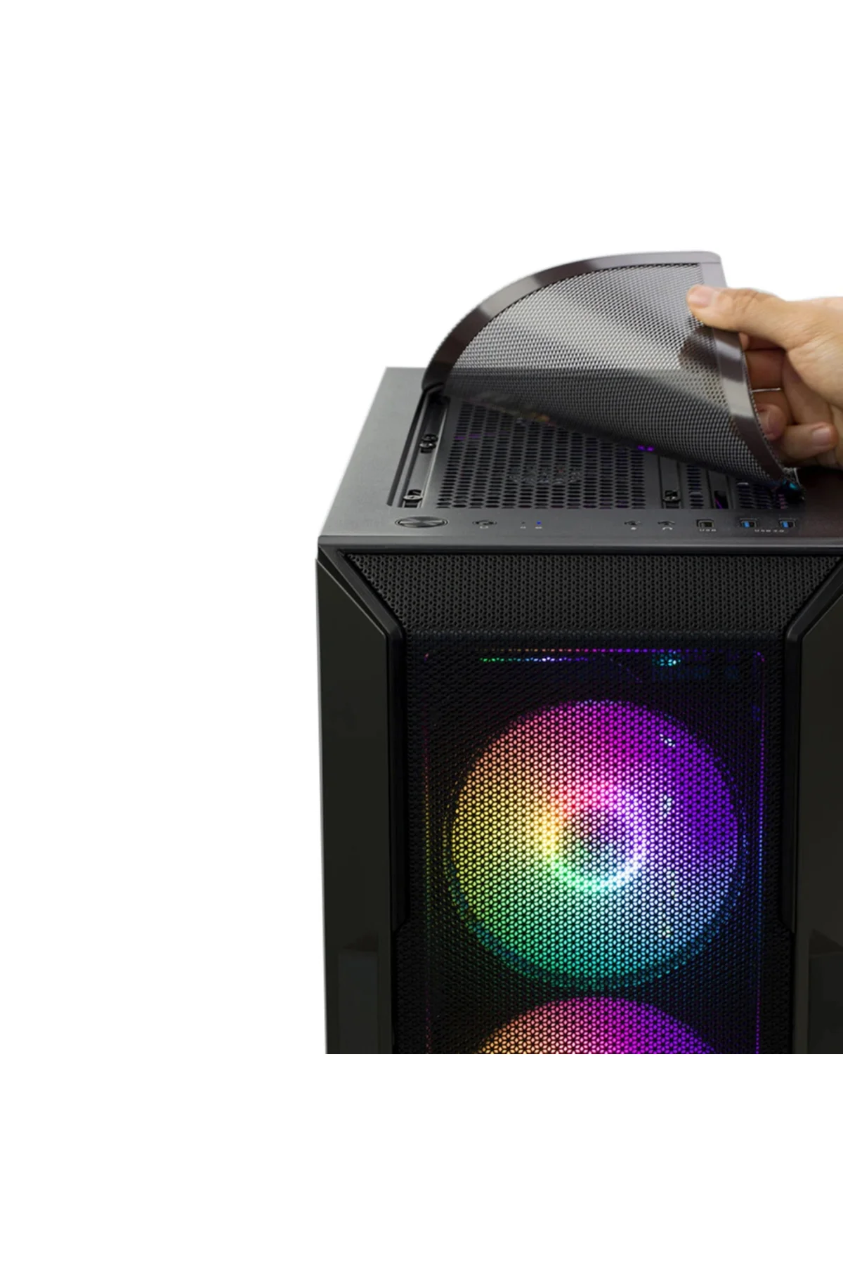 I3 Neo Black, Megamax, 700w 80+, Mesh Panel, Tempered Glass, 4x12