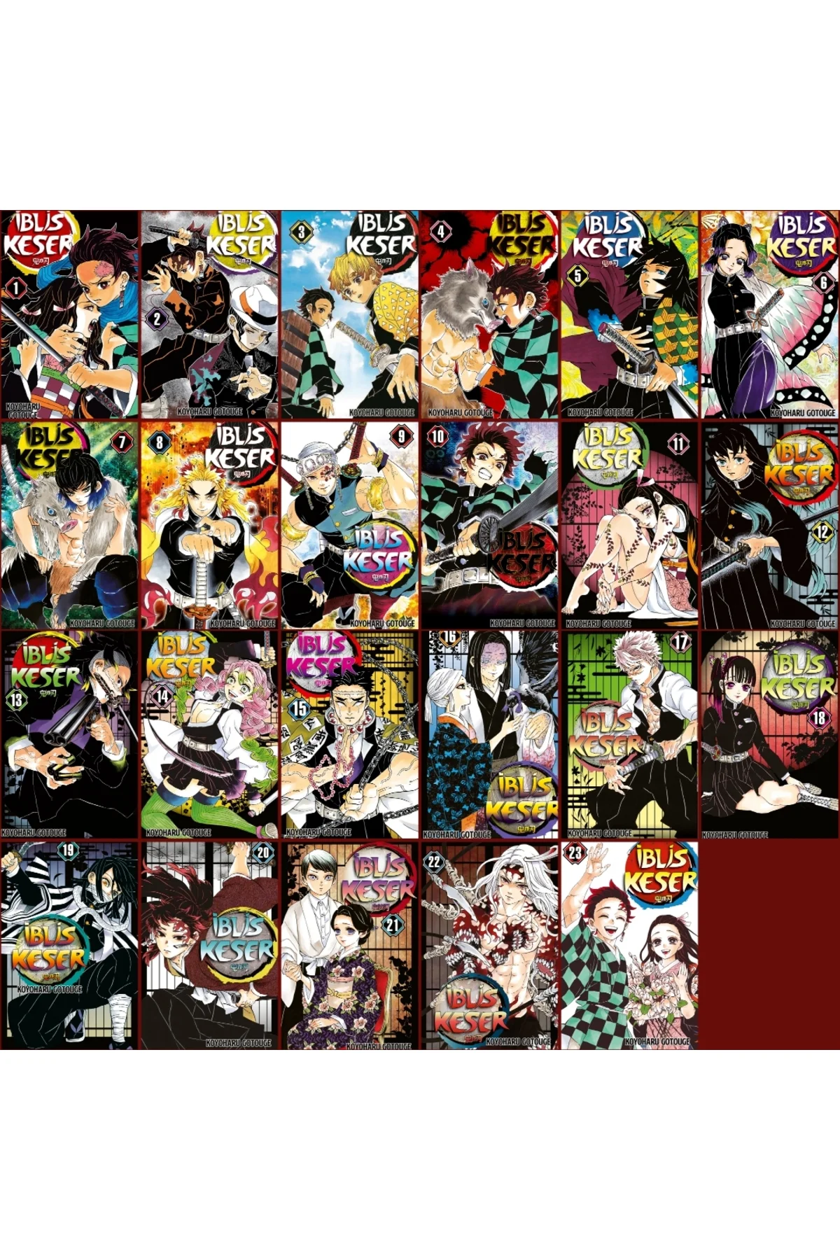 İblis Keser 1-23. (Son) Ciltler Şömizli Türkçe Manga Seti İblis Keser 1-23. (Son) Ciltler Şömizli Türkçe Manga Seti